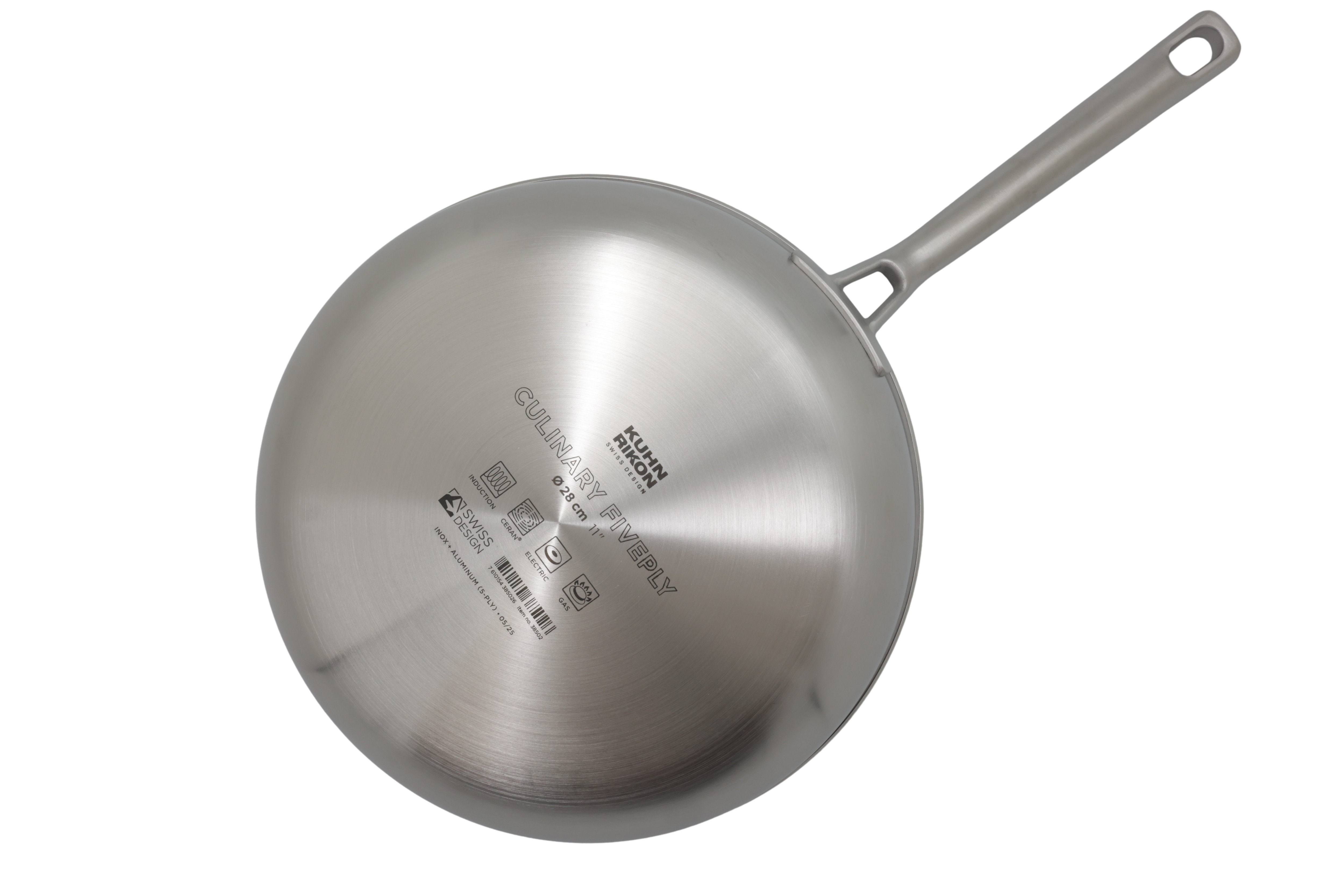 Kuhn Rikon CULINARY FIVEPLY -paistinpannu, pinnoittamaton, halkaisija 28 cm