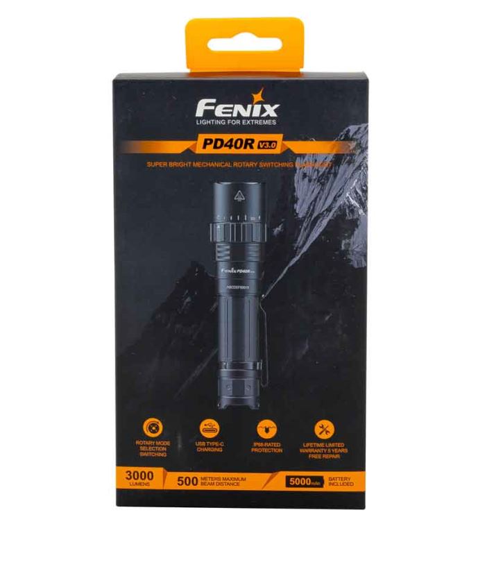 Fenix PD40R V 3.0 -taskulamppu, LED, ladattava, 3000 lumenia