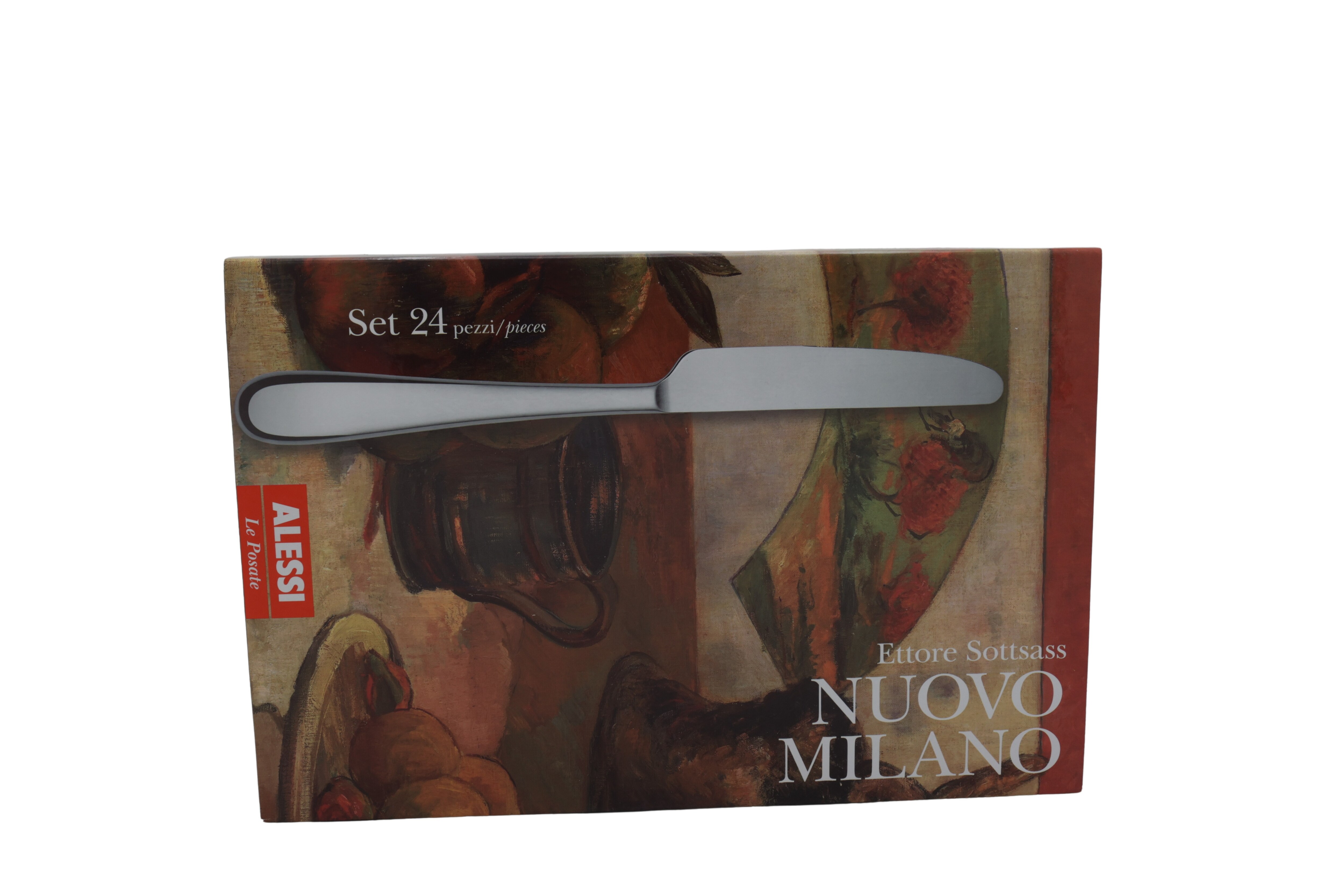 "Alessi 5180S24M ""Nuovo Milano"" Ruokailuvälinesarja monobloc"