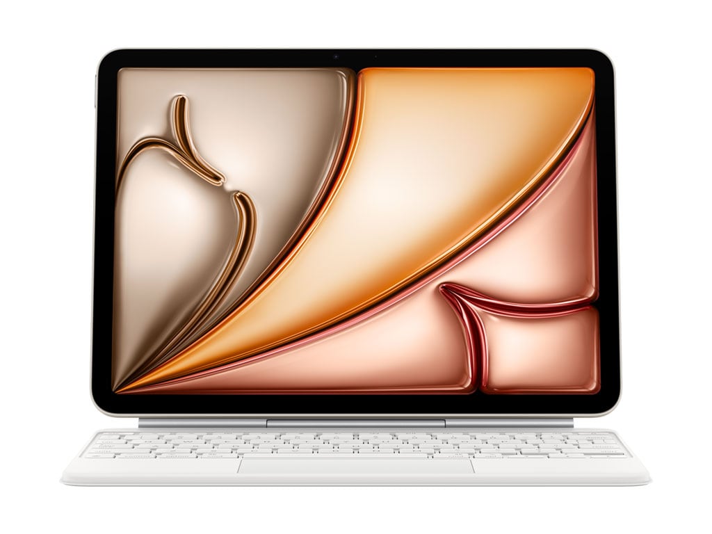 Apple Magic Keyboard iPad Air 11:lle (M3), valkoinen (saksalainen näppäimistö)