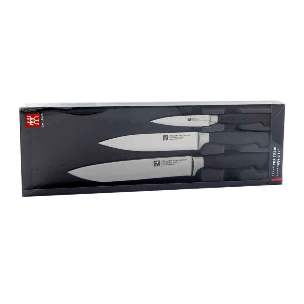 Zwilling 35048-000-0 Veitsisarja, 3-osainen, kokkiveitsi, kuorimaveitsi, lihaveitsi, kokkiveitsi