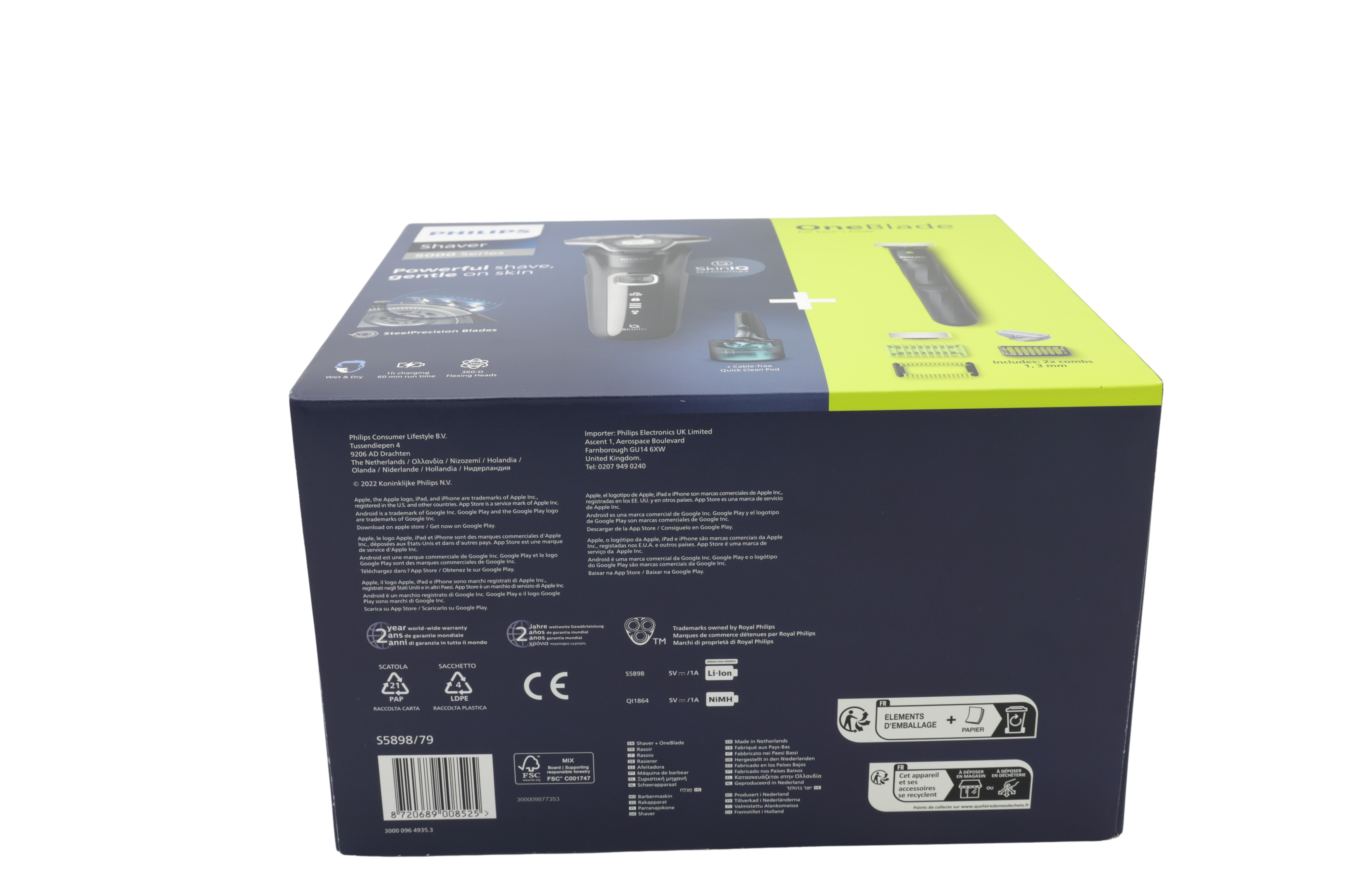 Philips Parranajokone Sarja 5000 S5898/79