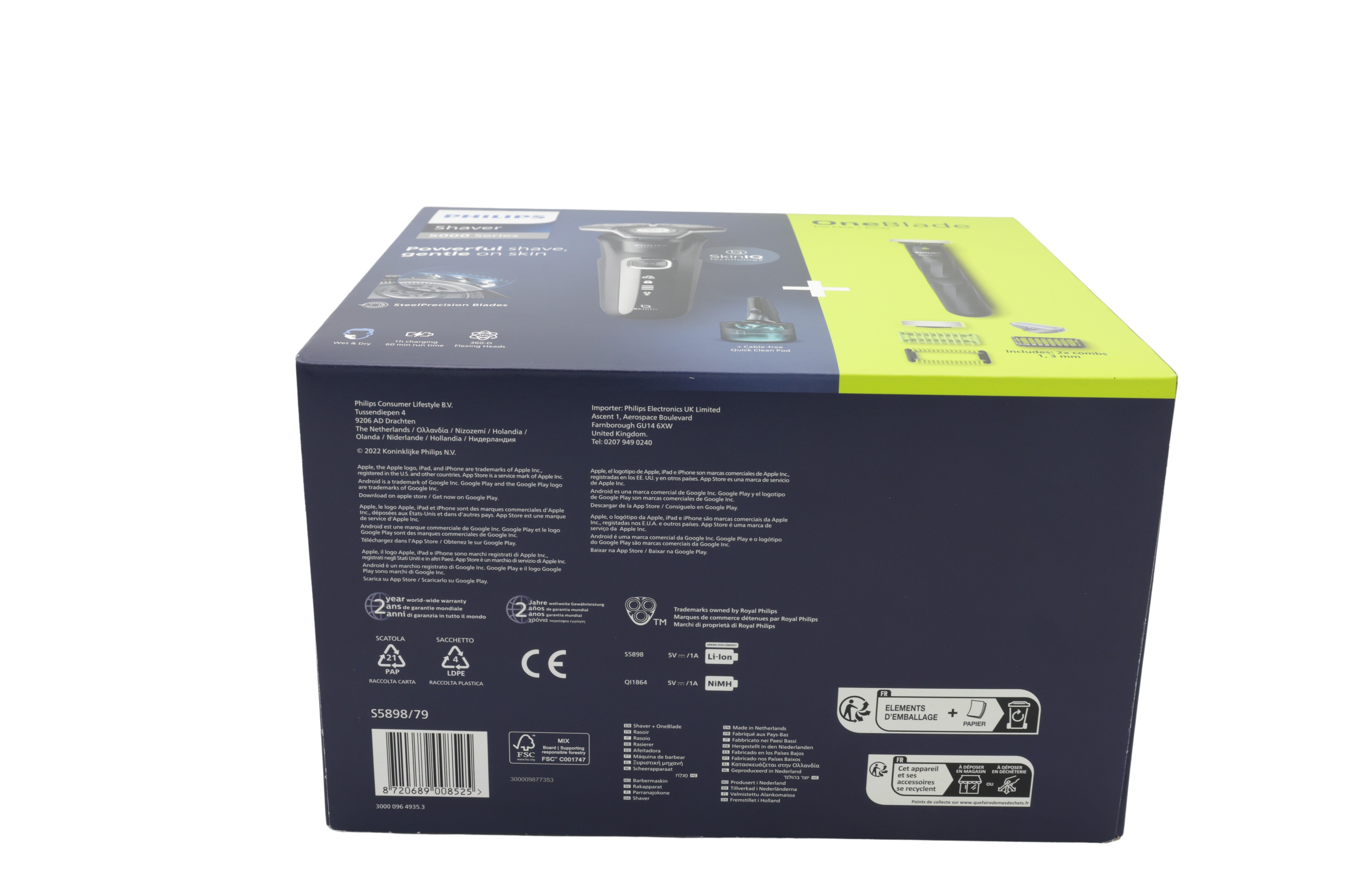 Philips Parranajokone Sarja 5000 S5898/79