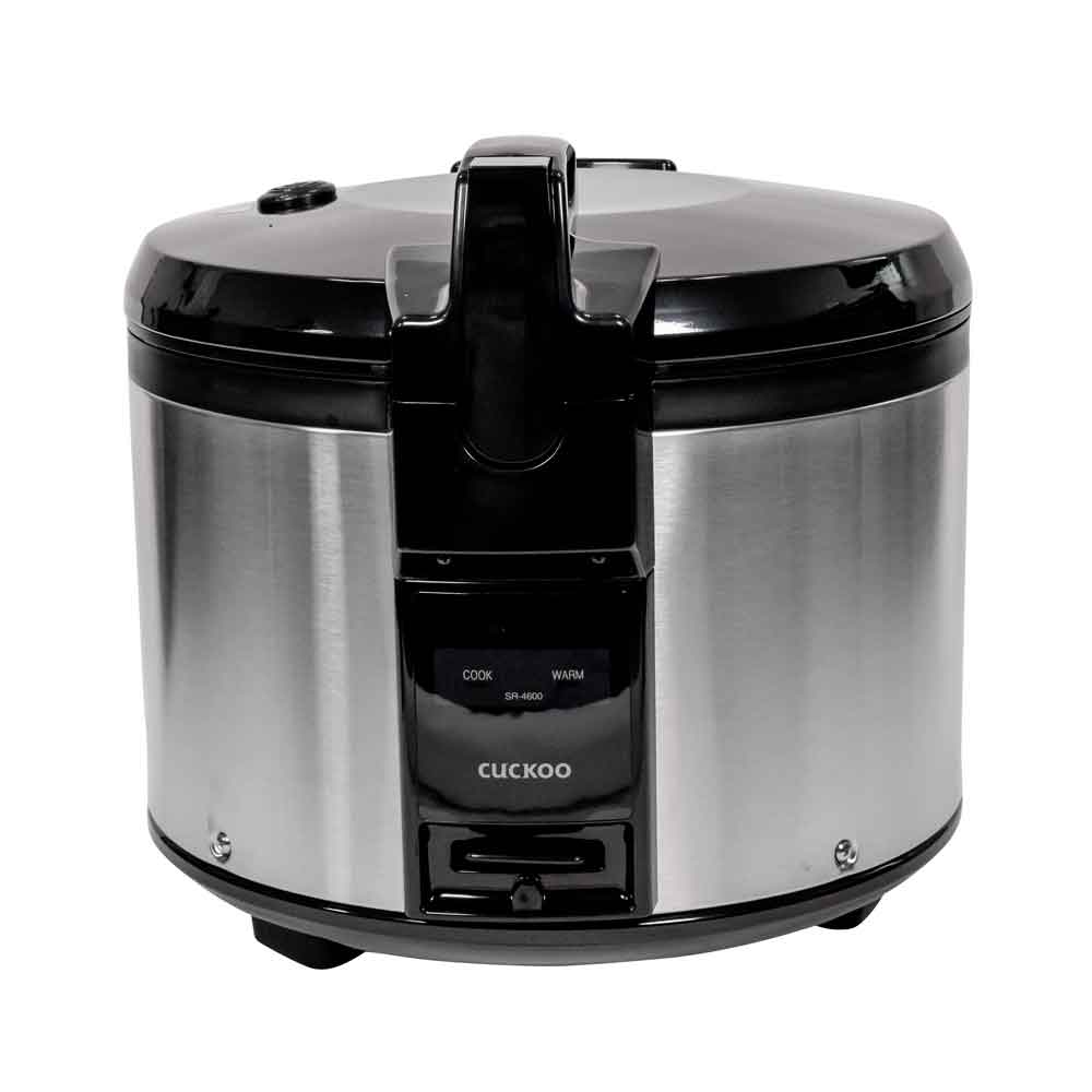 Cuckoo riisinkeitin 4.60l SR-4600 tarttumaton ruostumattomasta teräksestä valmistettu kotelo