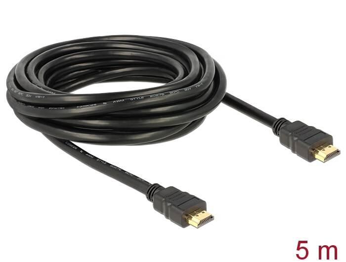 Delock HDMI-kaapeli HDMI-A uros HDMI-A uros 4K 5 m