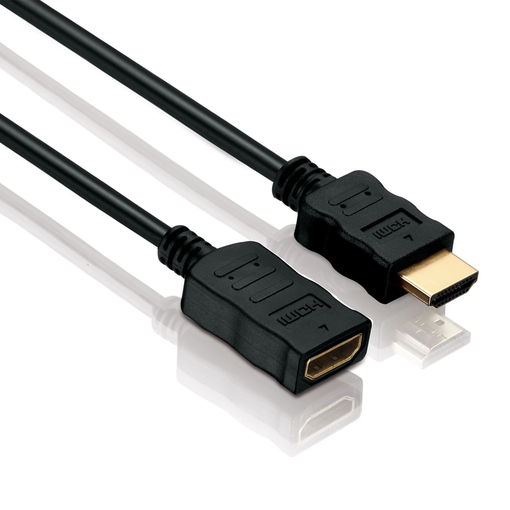 PureLink-jatkoputki, HDMI-pistoke/pistorasia Ethernetillä, BASIC, 0,5m