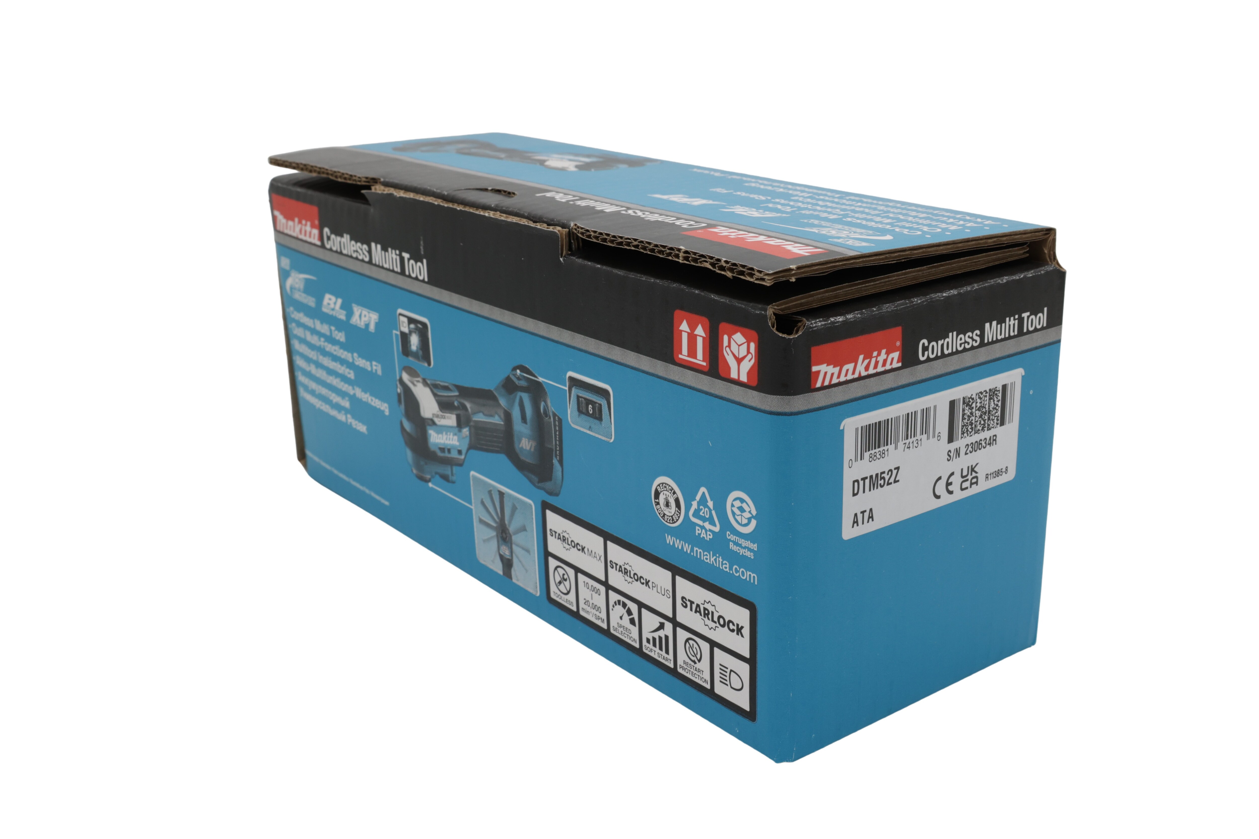 Makita DTM52Z akkukäyttöinen monitoimityökalu LXT , ilman akkua