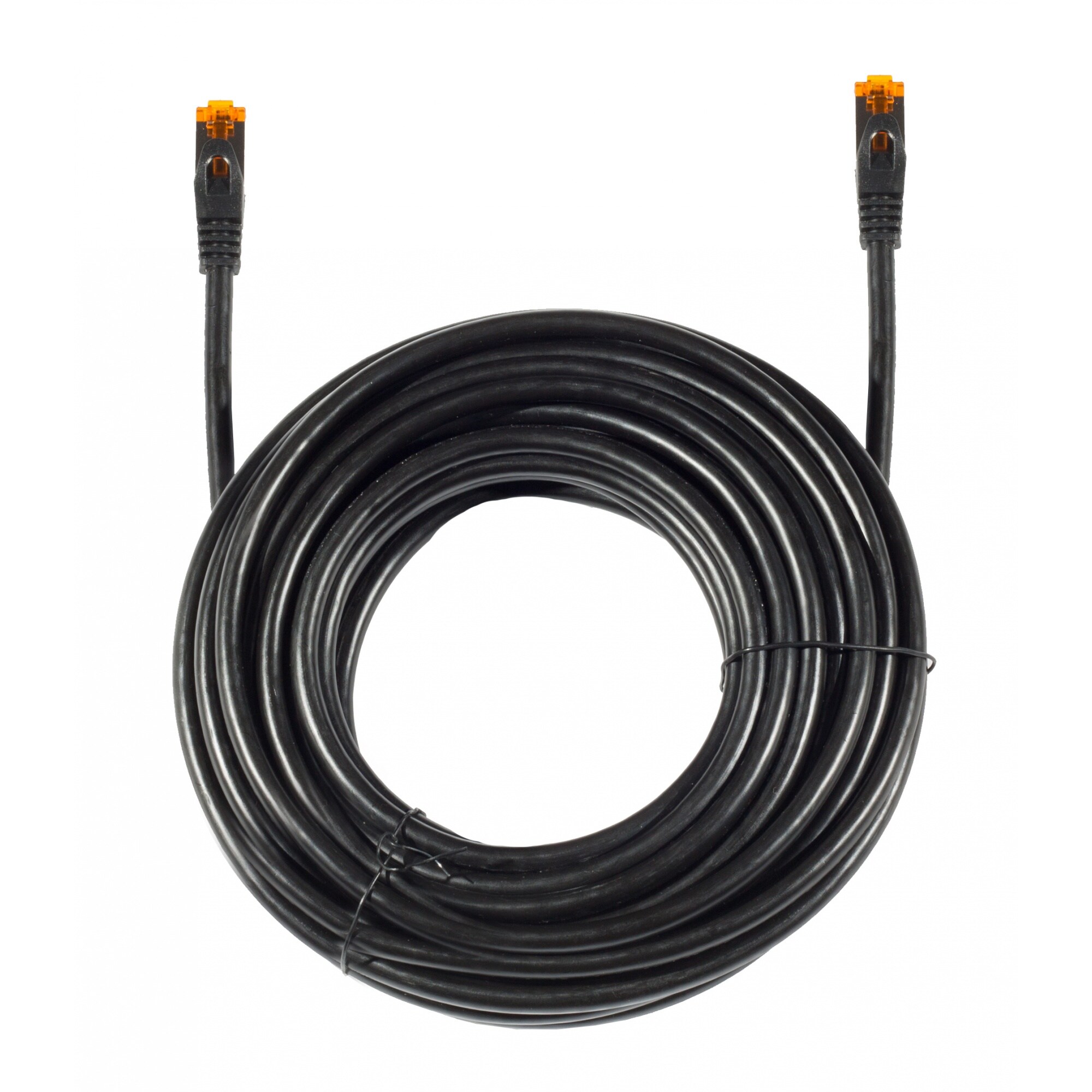 helos patch-kaapeli Cat 6a Outdoor RJ45 musta 15m AWG26/1