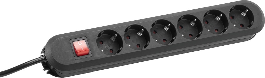 Bachmann pistorasia SMART 6-tie, musta 3,0m, kytkimellä varustettuna