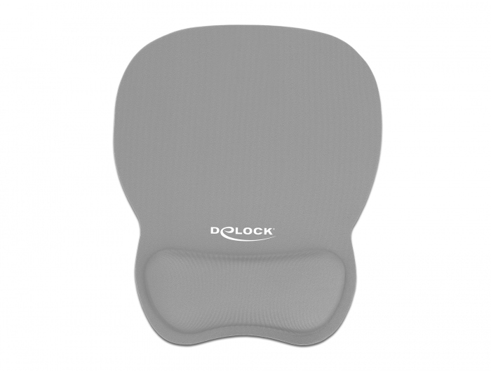 Delock ergonominen hiirimatto rannetuella harmaa 245 x 206 mm