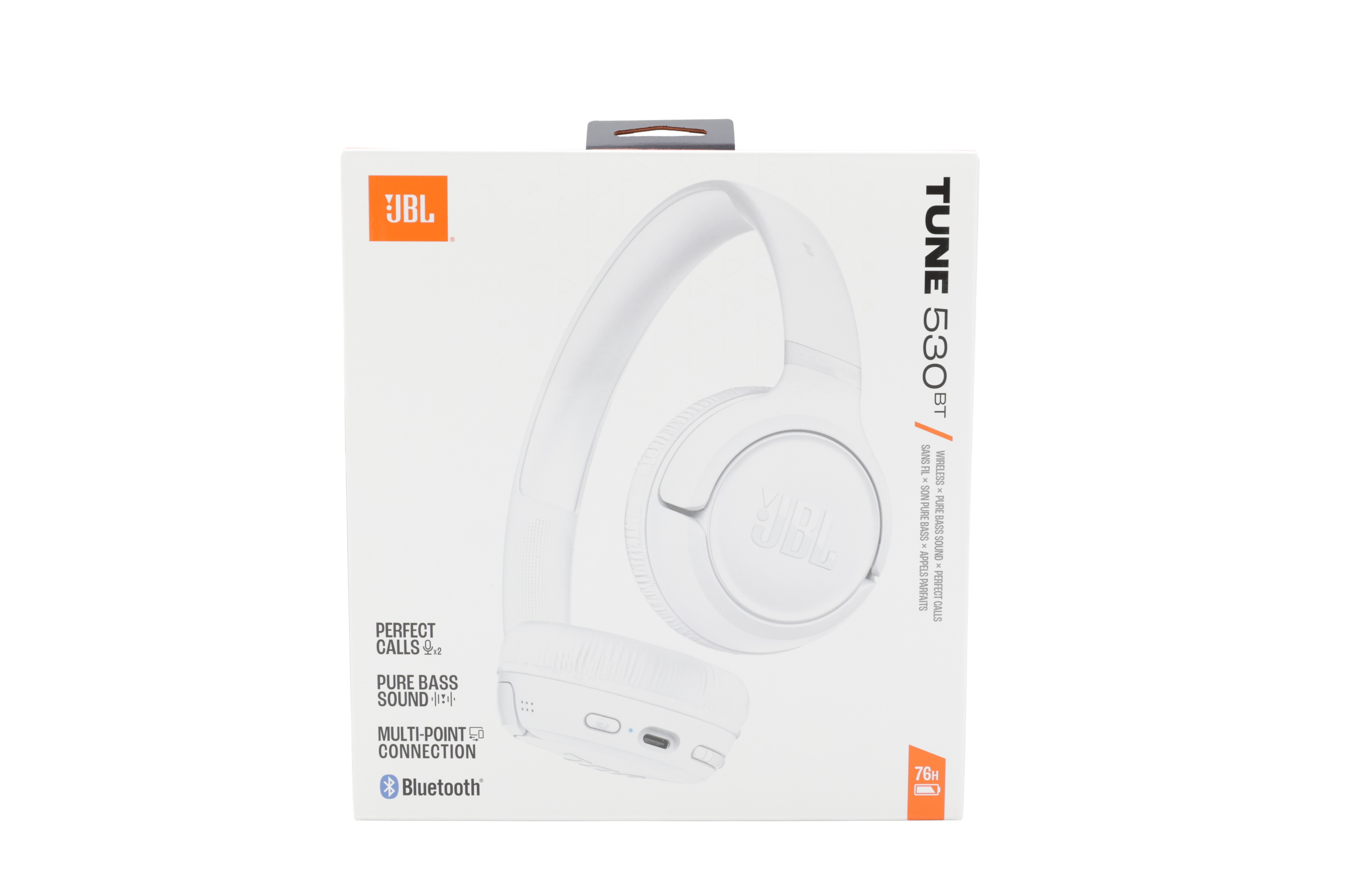 JBL JBLT530BTWHT Tune 530 BT On-Ear kuulokkeet, valkoinen