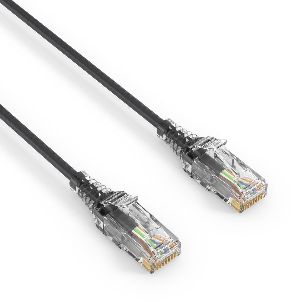 PureLink CAT 6 patch-kaapeli SLIM UTP LSOH musta 0.25m