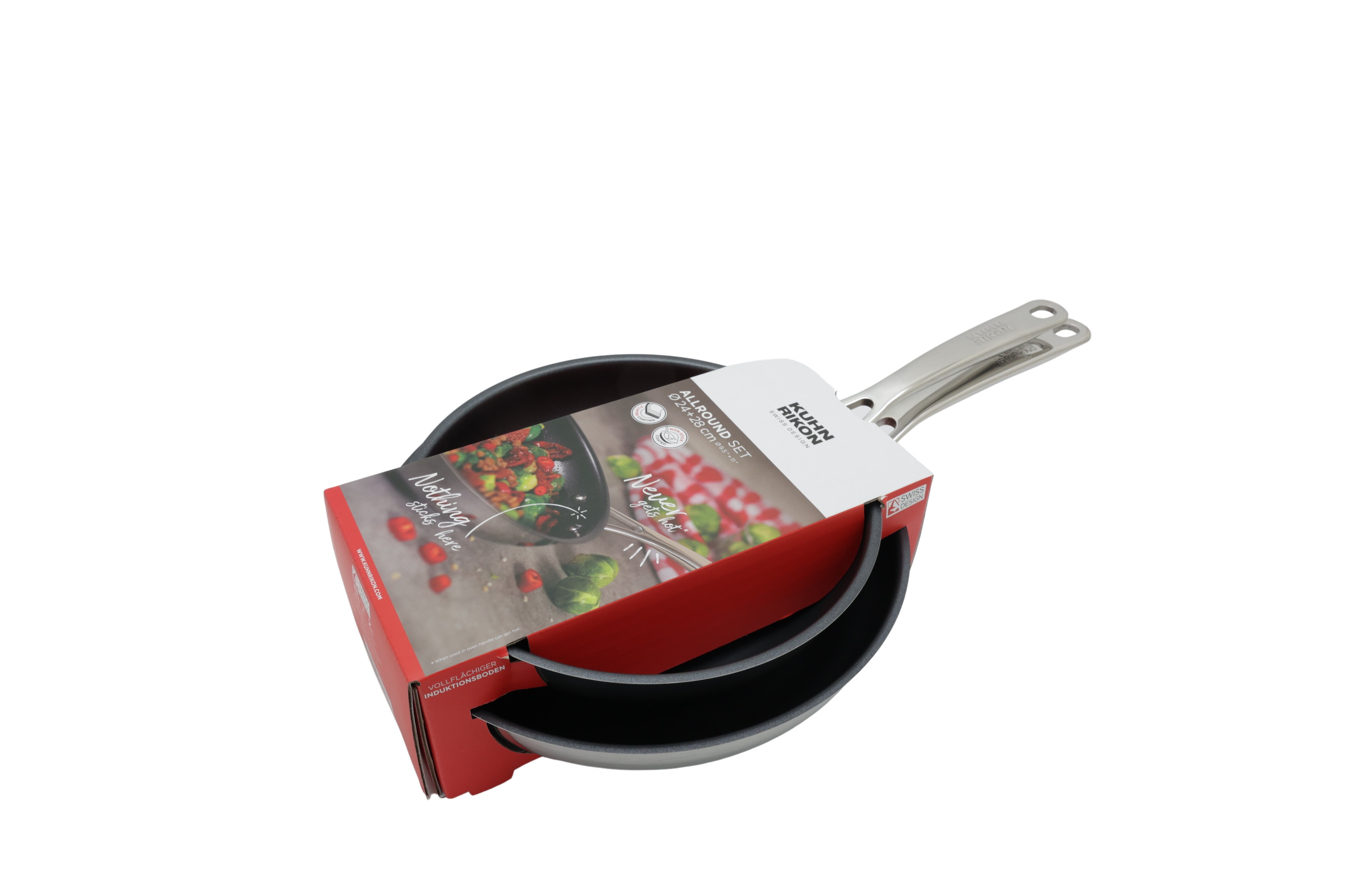 Kuhn Rikon ALLROUND -paistinpannusetti, halkaisija 24 ja 28 cm