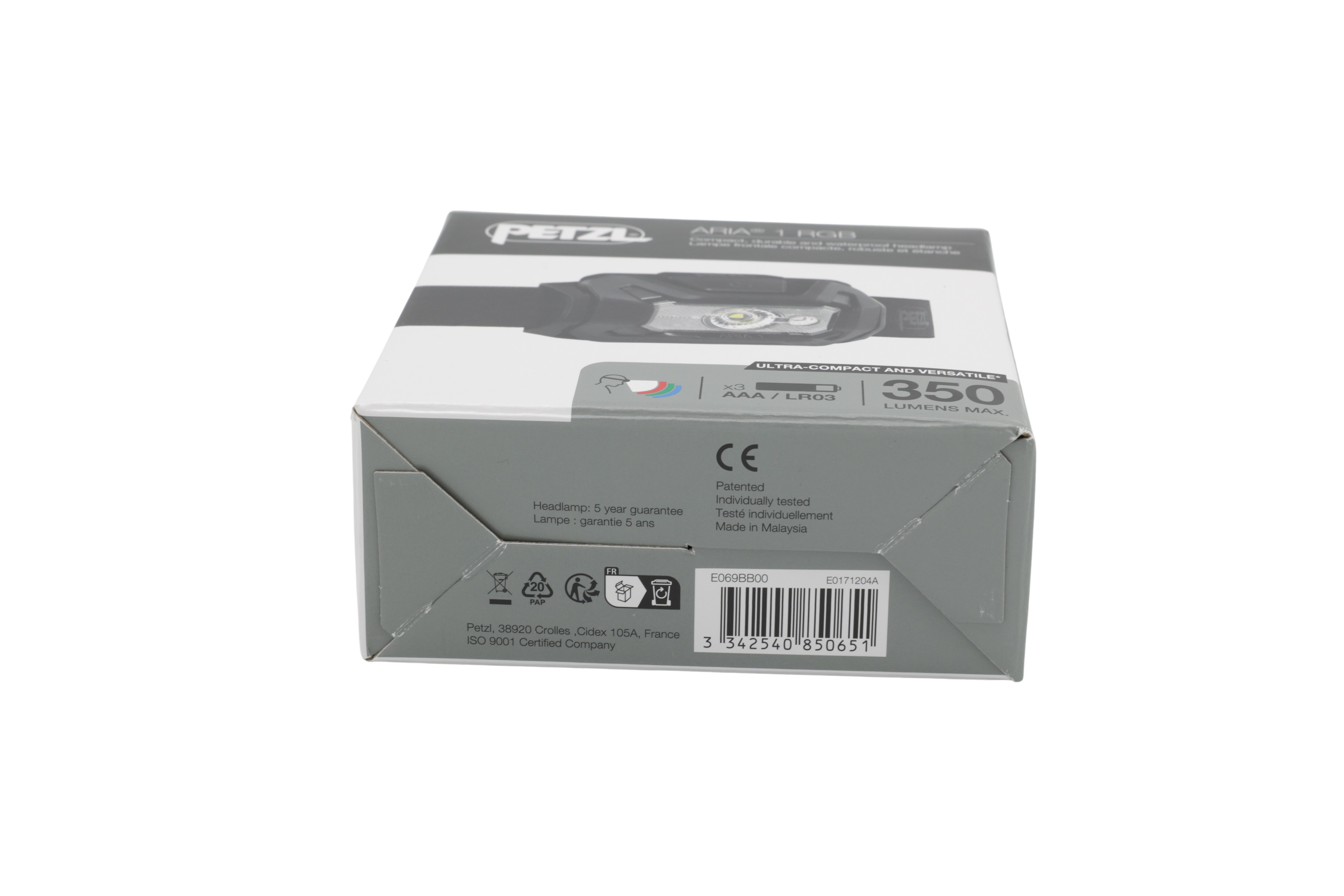 Petzl E069BB00 Otsavalaisin ARIA 1 RGB musta