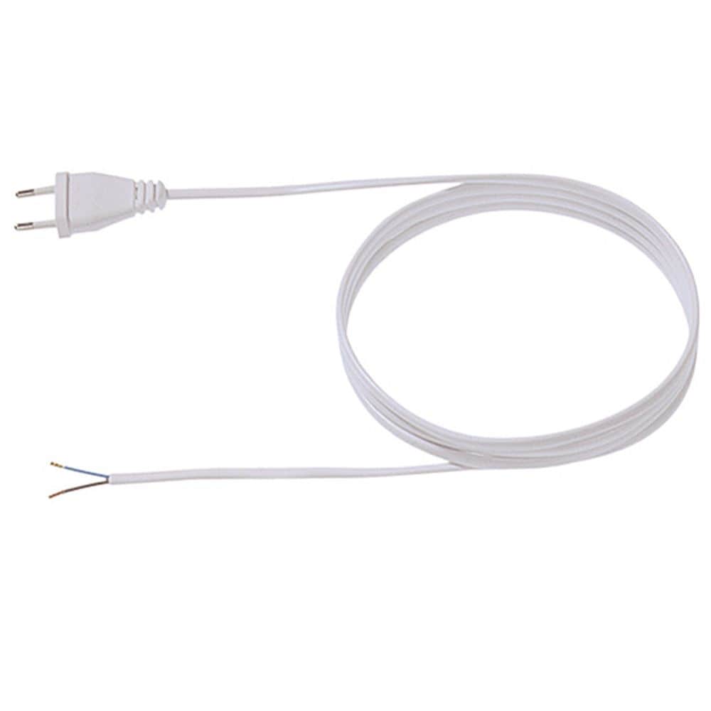 Bachmannin syöttökaapeli europistokkeella, valkoinen, pituus 2m