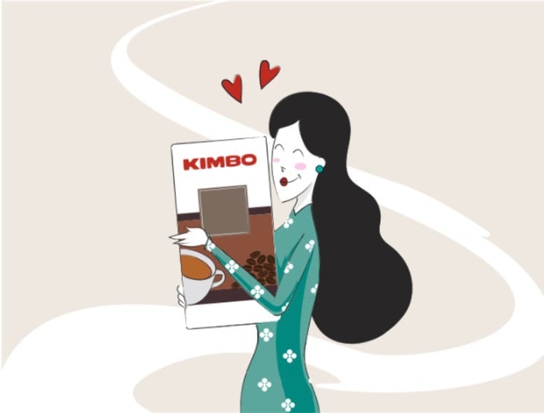 Kimbo Caffe Crema Classico 1 kg papuja