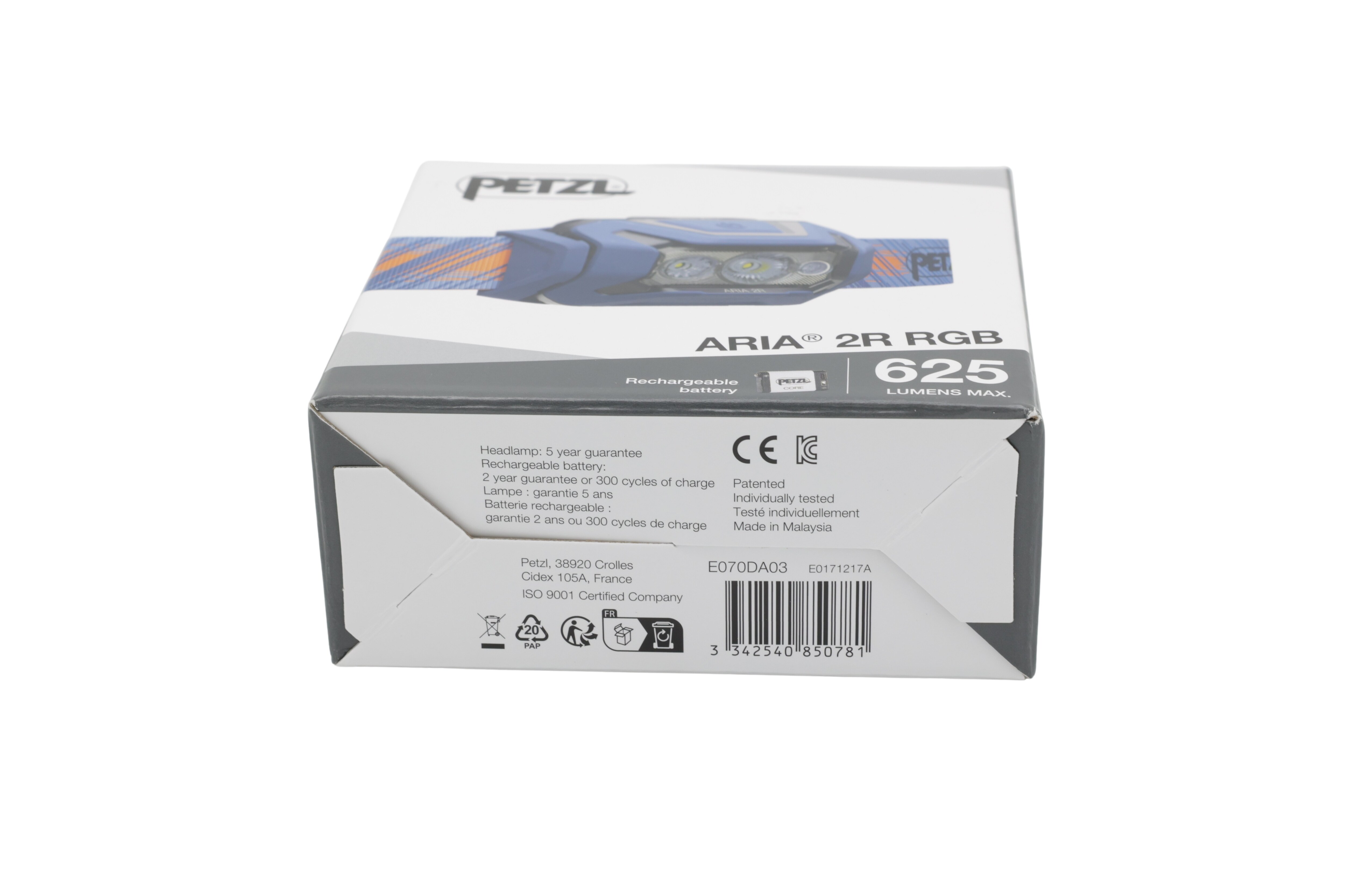Petzl E070DA03 Ajovalaisin ARIA 2R RGB sininen sininen sininen