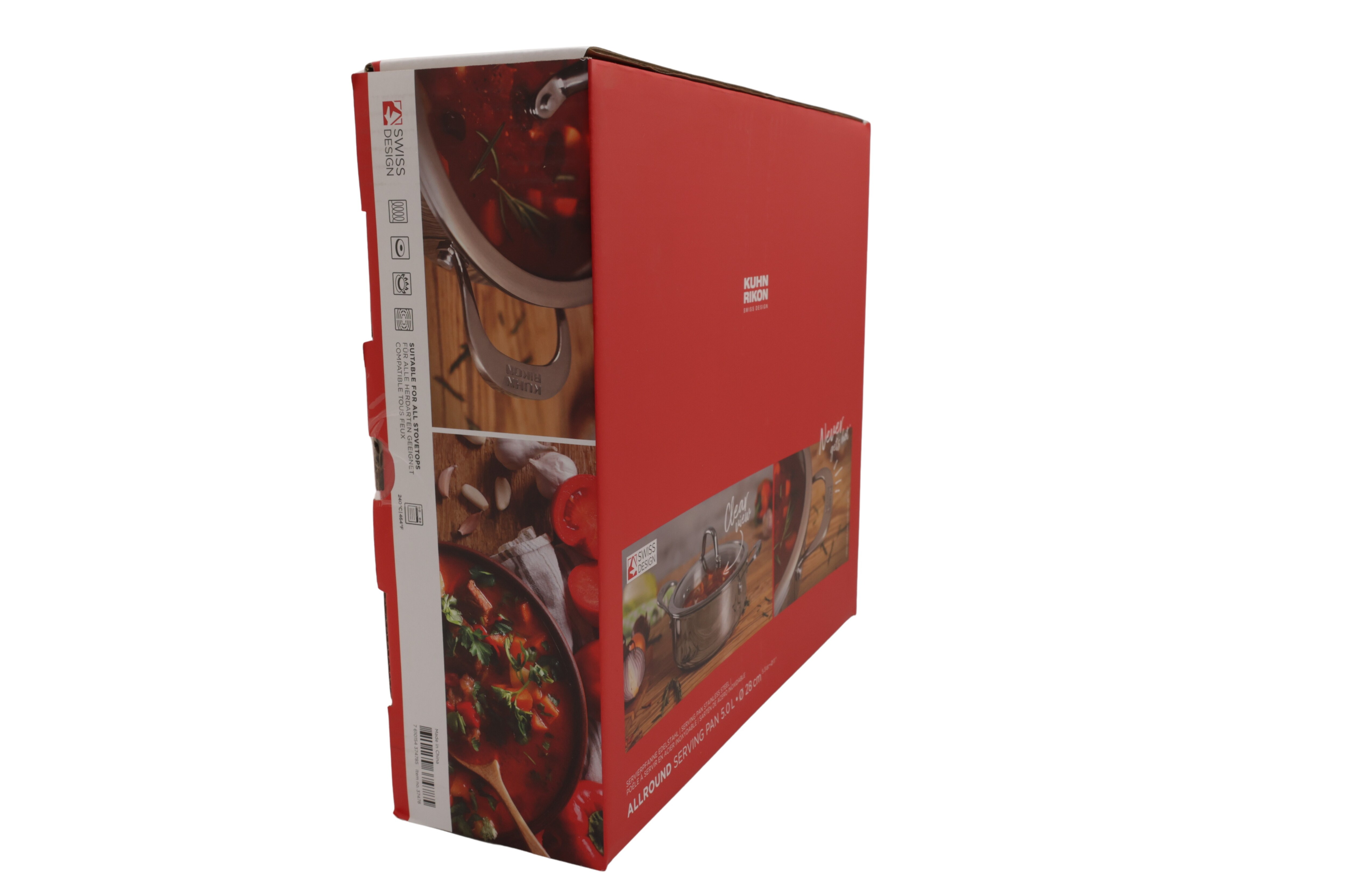 Kuhn Rikon ALLROUND tarjoilupannu, pinnoittamaton, 5,0 l, halkaisija 28 cm
