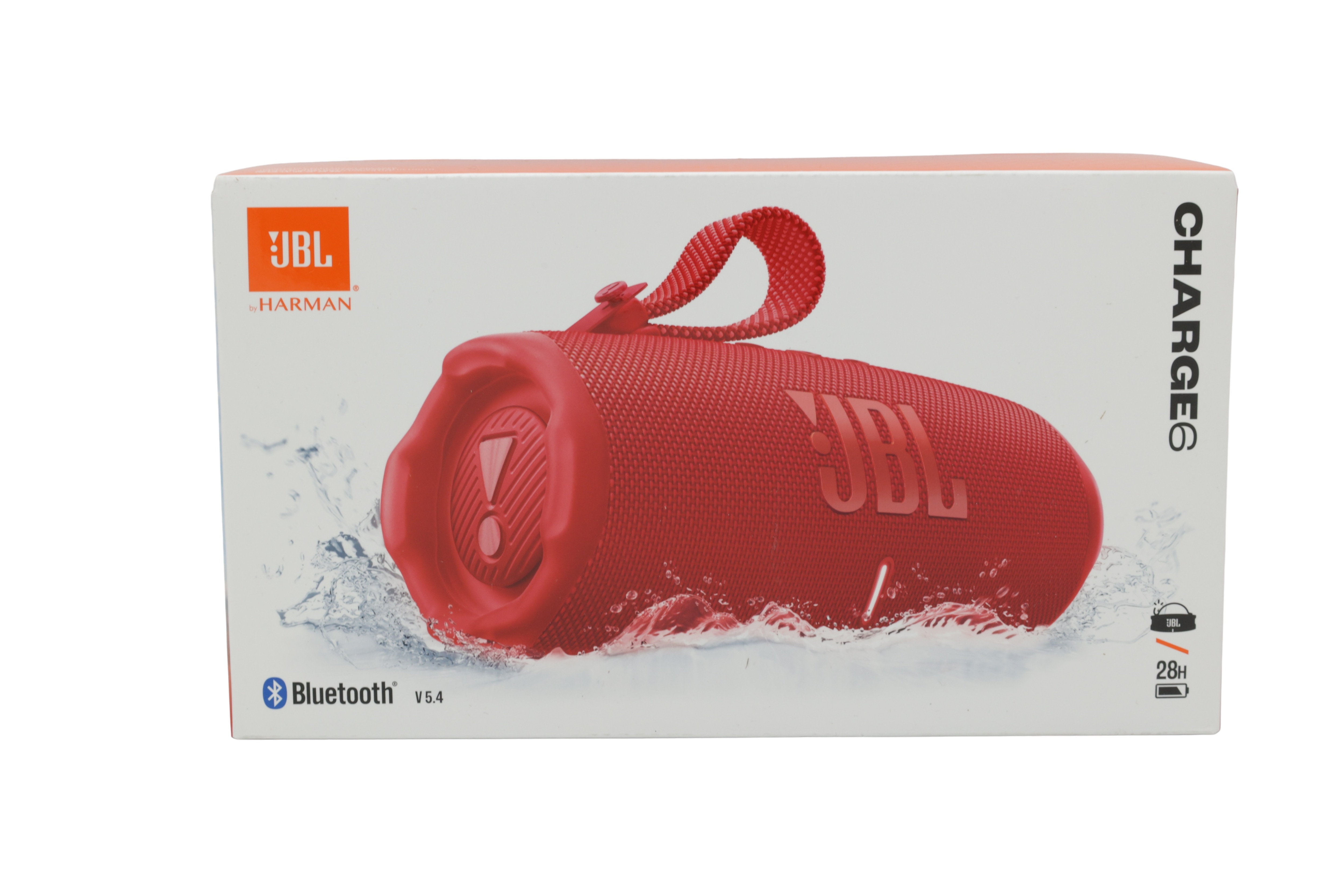 JBL Charge 6, kannettava Bluetooth-kaiutin, punainen