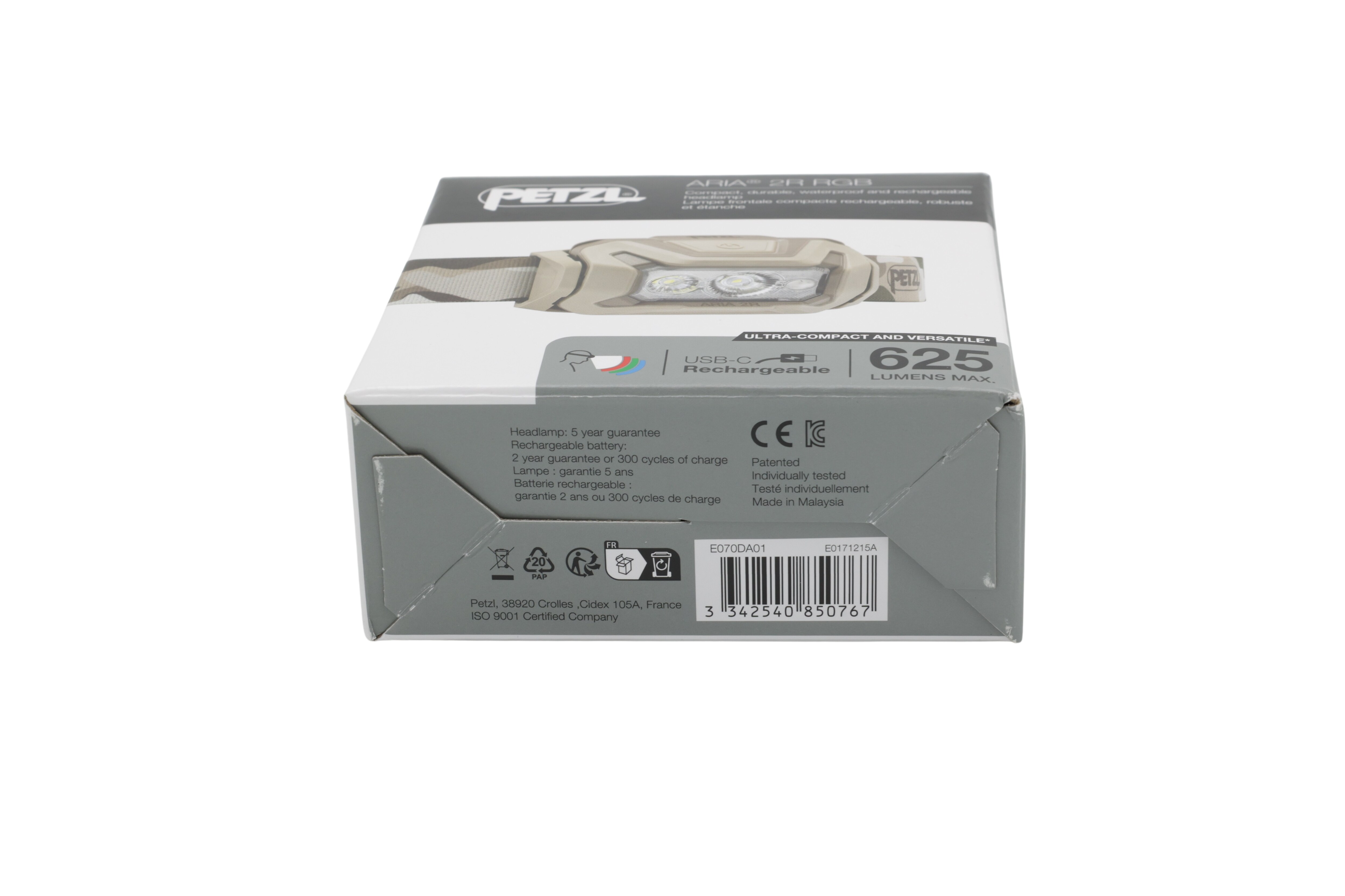 Petzl E070DA01 Ajovalaisin ARIA 2R RGB camo