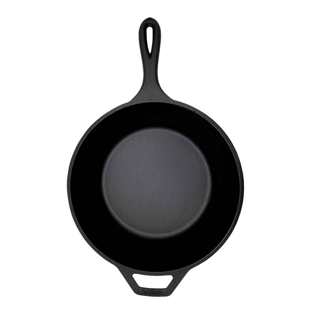 Lodge-kombipannu / marmitout, jossa on paistinpannu voi olla mukana