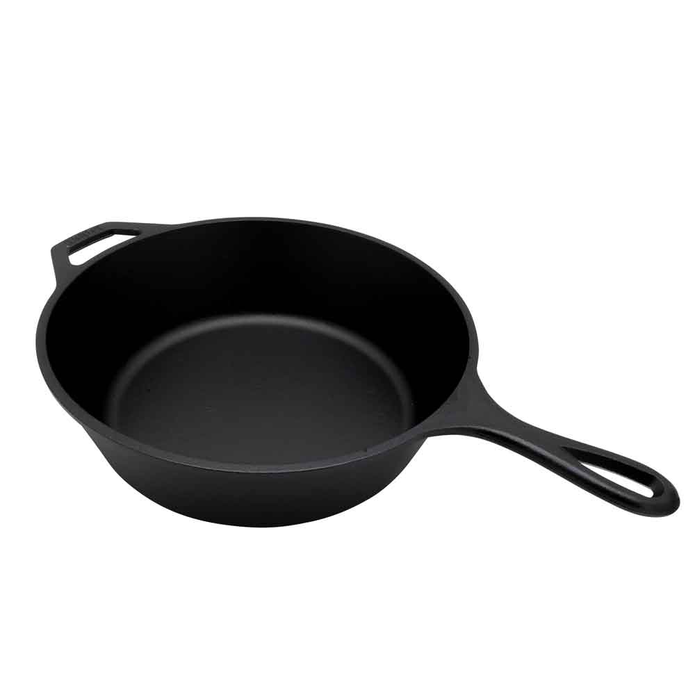 Lodge-kombipannu / marmitout, jossa on paistinpannu voi olla mukana