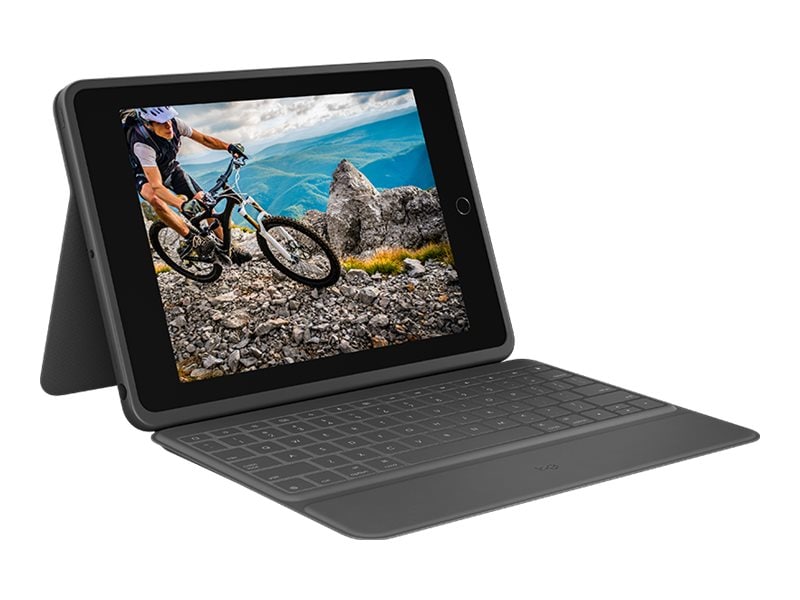 "Logitech Kestävä Folio näppäimistökotelo iPad 10.2"" (7., 8. ja 9. sukupolvi) - grafiitti"""