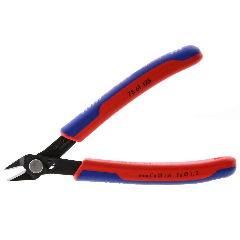 KNIPEX Elektroniset supersakset, muoto 6, 125 mm pitkä