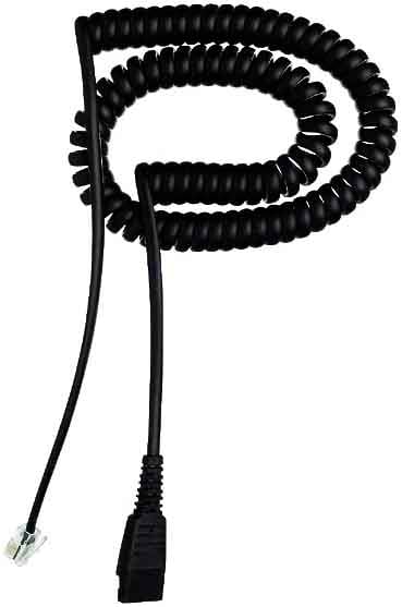 Jabra Liitäntäkaapeli QD-RJ10, spiraali, 0.5-2m