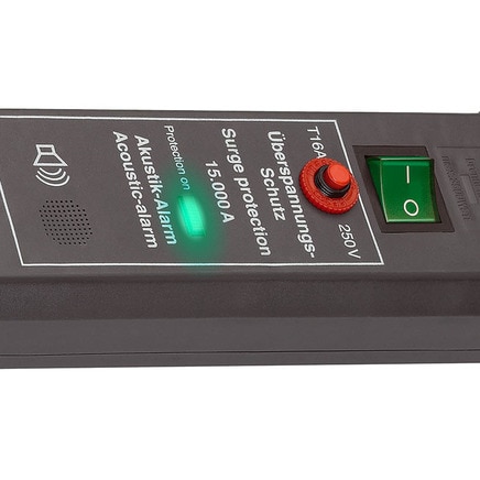 Brennenstuhl ÜSS Secure-Tec Acoustic, 6-suuntainen, antrasiitti, 3m
