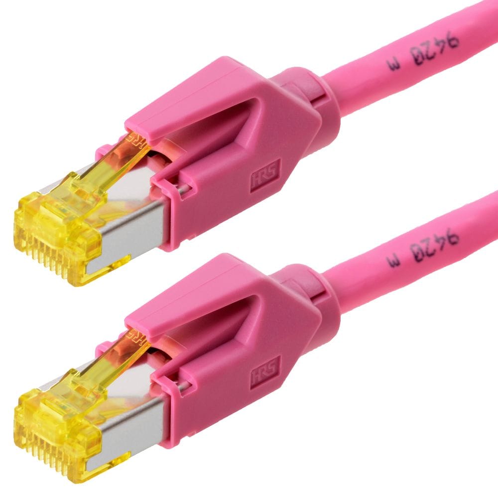 Draka liitäntäkaapeli S/FTP Cat 6a HQ TM31 (ISO/IEC) magenta 3.0m