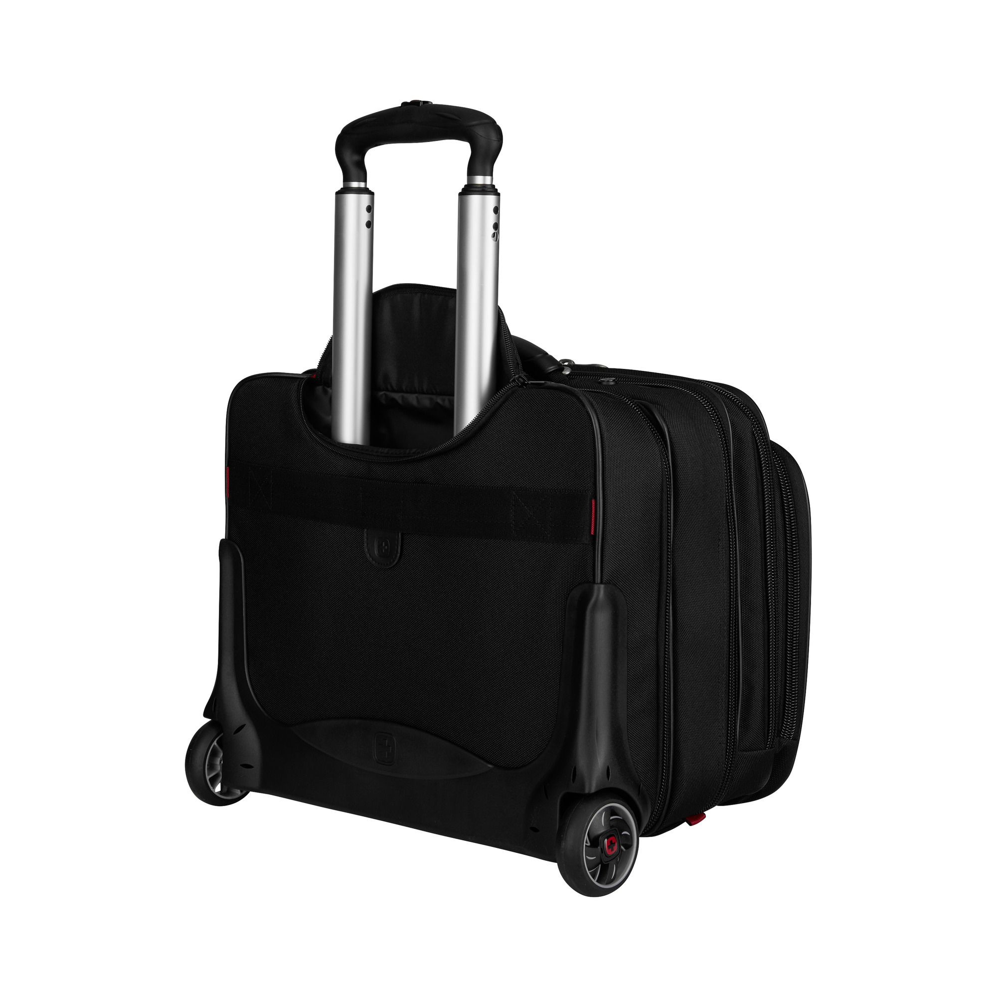 Wenger Patriot 2-osainen liiketoimintasetti Comp-U-Roller-kärryllä – musta