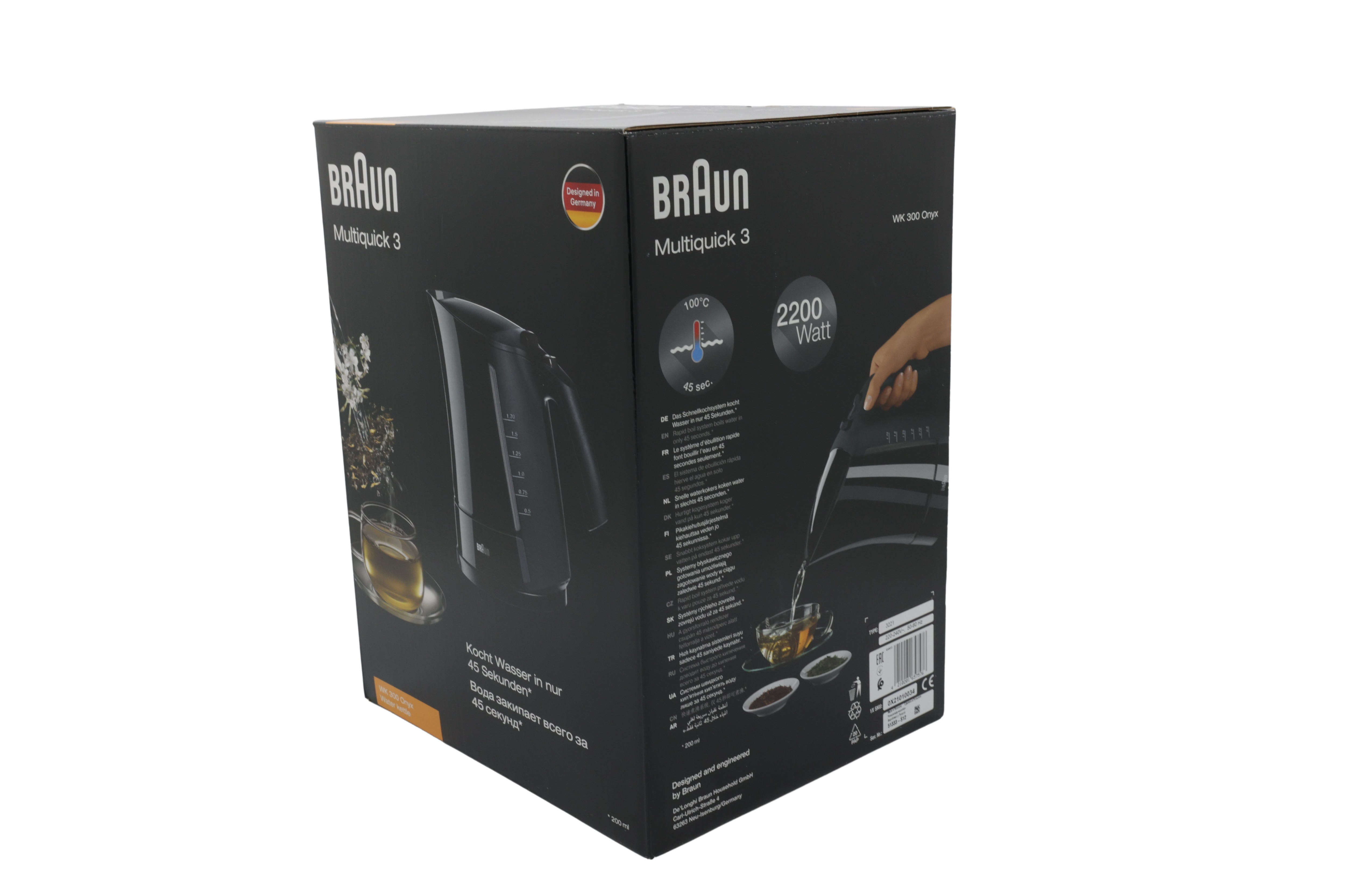 Braun WK300 AquaExpress vedenkeitin musta
