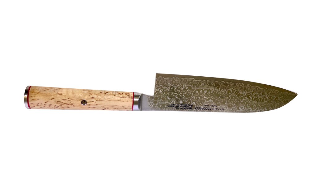 Zwilling MIYABI Santoku / kokkiveitsi teräksestä, 180 mm hopea / koivu