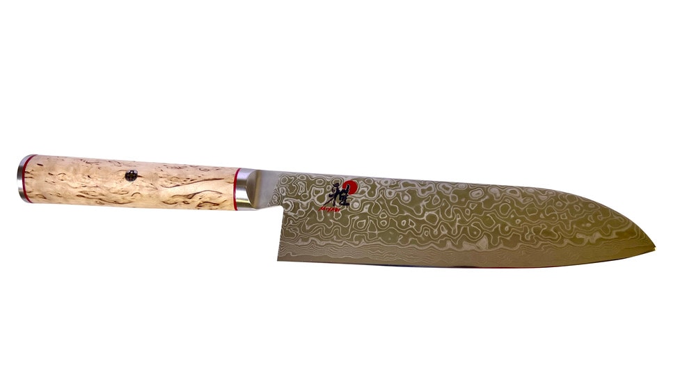 Zwilling MIYABI Santoku / kokkiveitsi teräksestä, 180 mm hopea / koivu