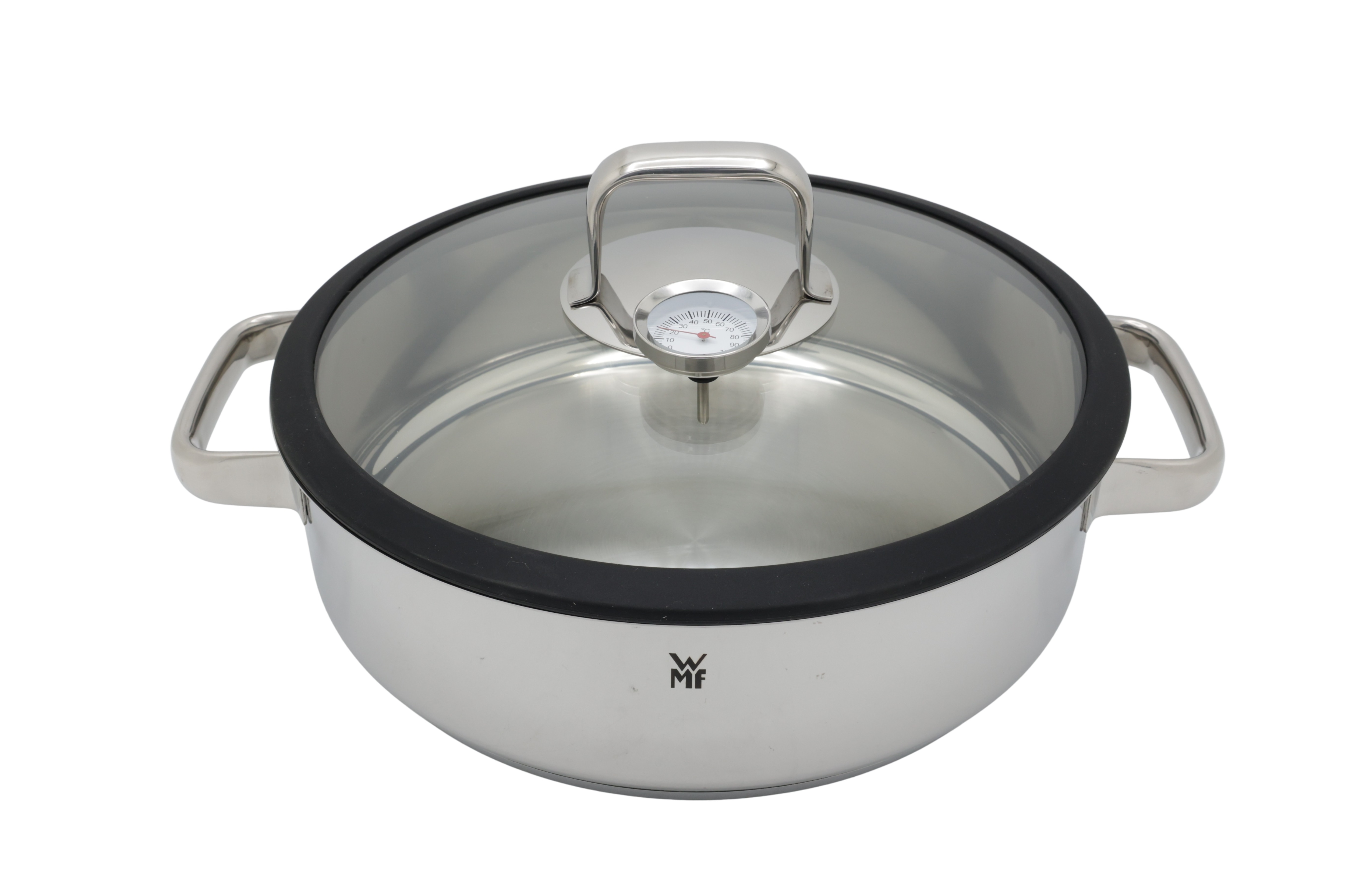 WMF 1743016040 Vitalis höyrykattila pyöreä Ø 28 cm n. 5l lasikannella