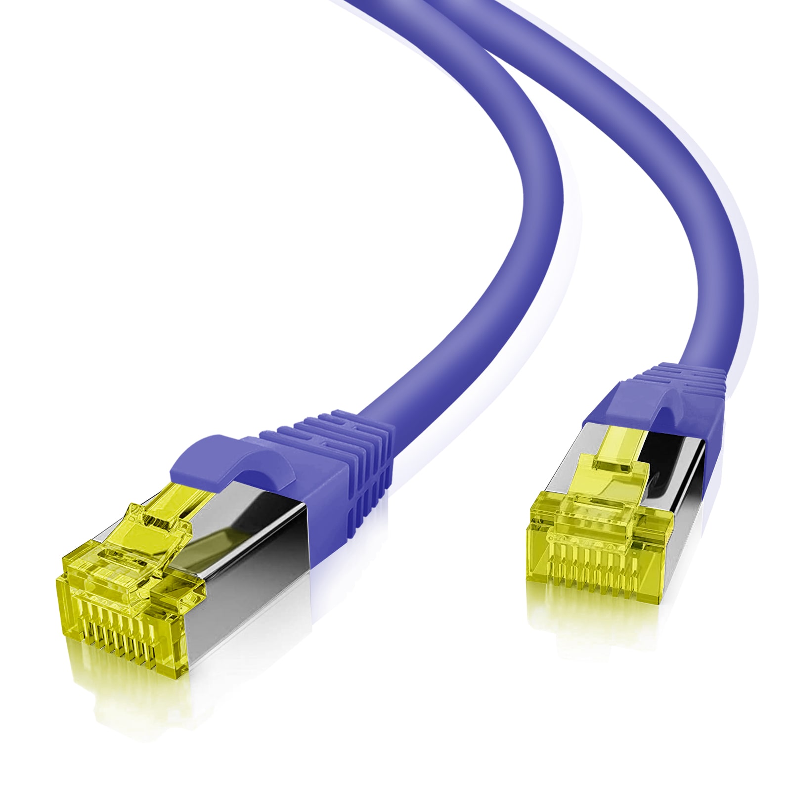 helos patch-capeli Cat 6a S/FTP RJ45 violetti 3m AWG26/7 LSZH GHMT