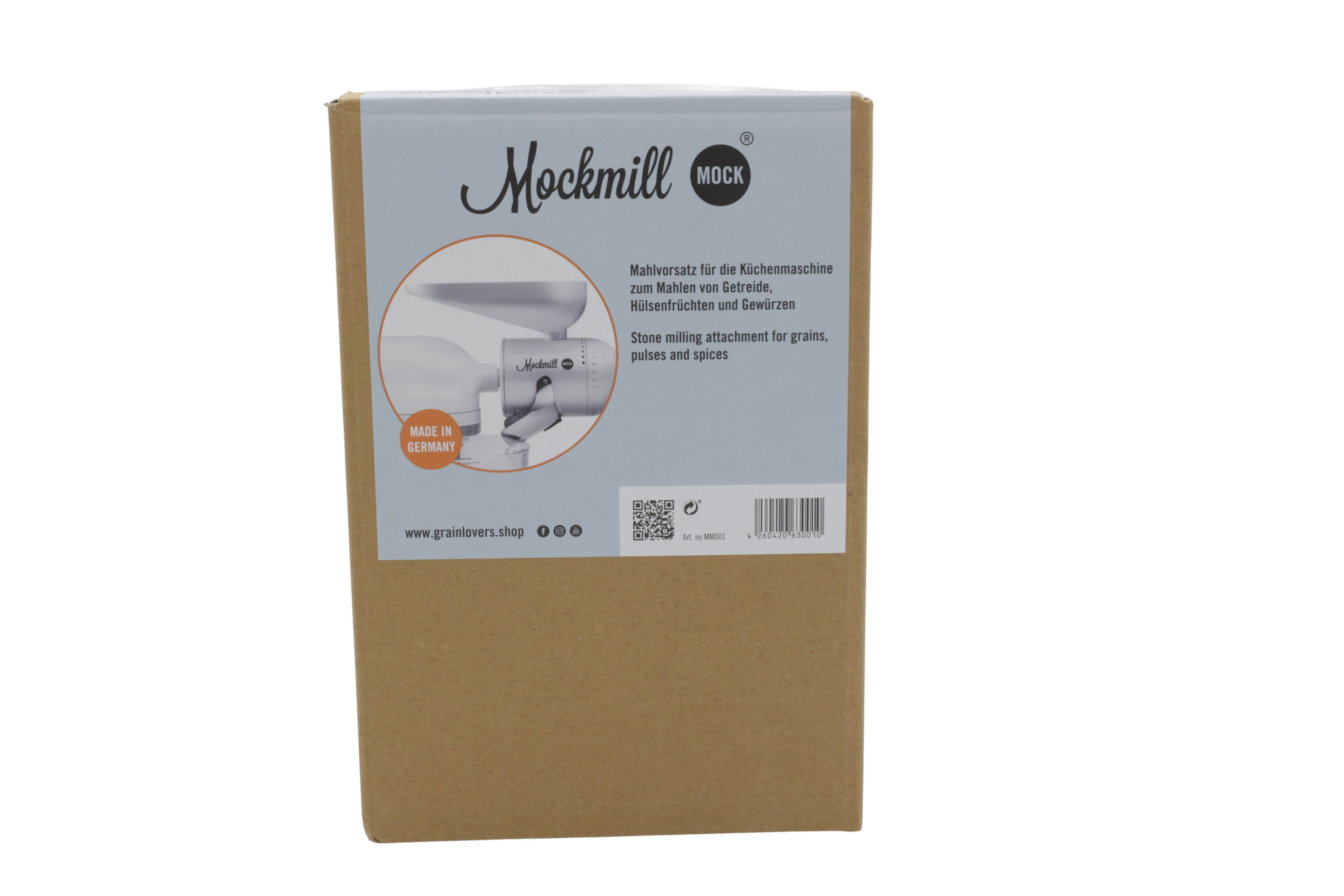 Mockmill 001 -jyväjauhamisliite KitchenAid-laitteille, keraamisilla terillä