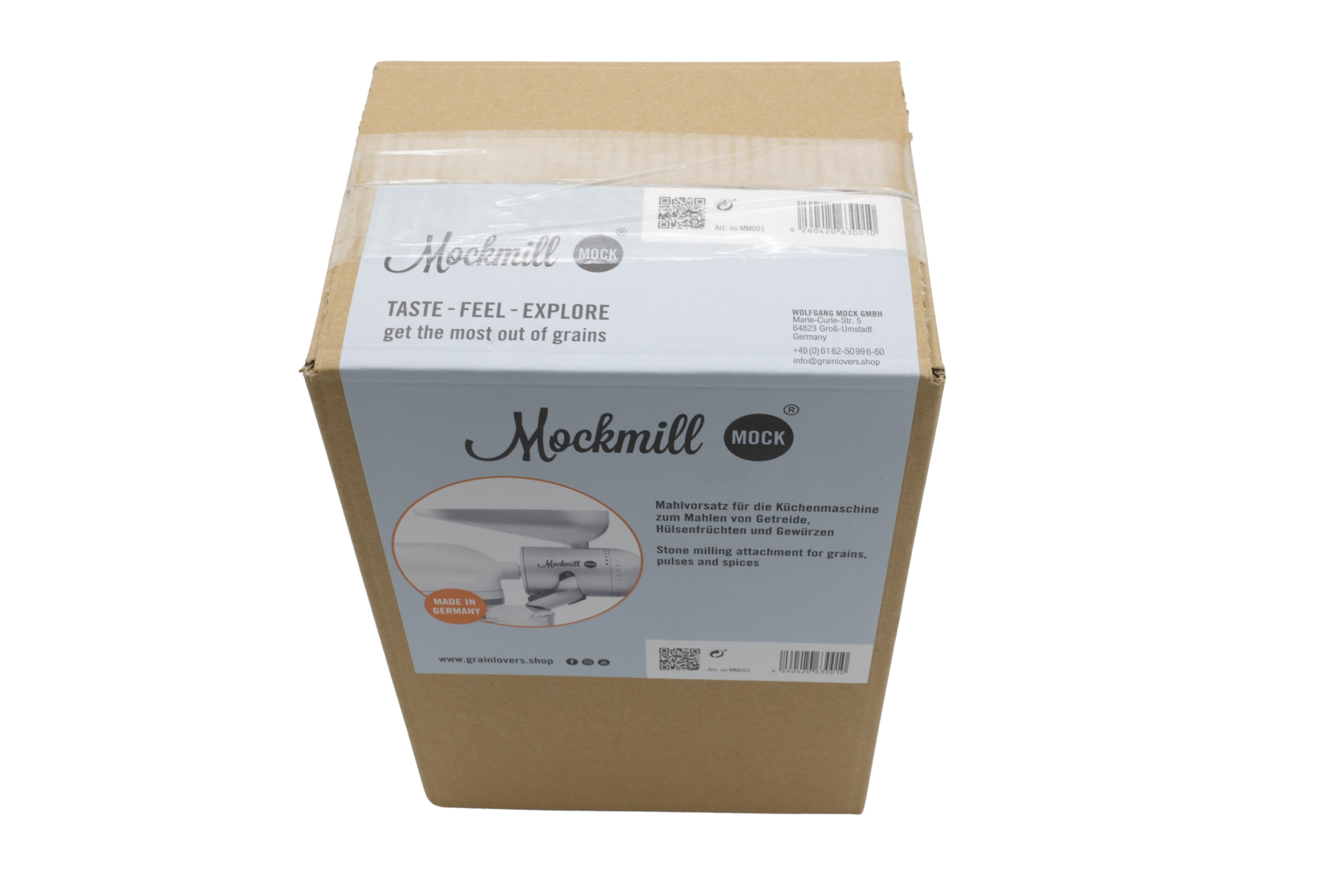 Mockmill 001 -jyväjauhamisliite KitchenAid-laitteille, keraamisilla terillä