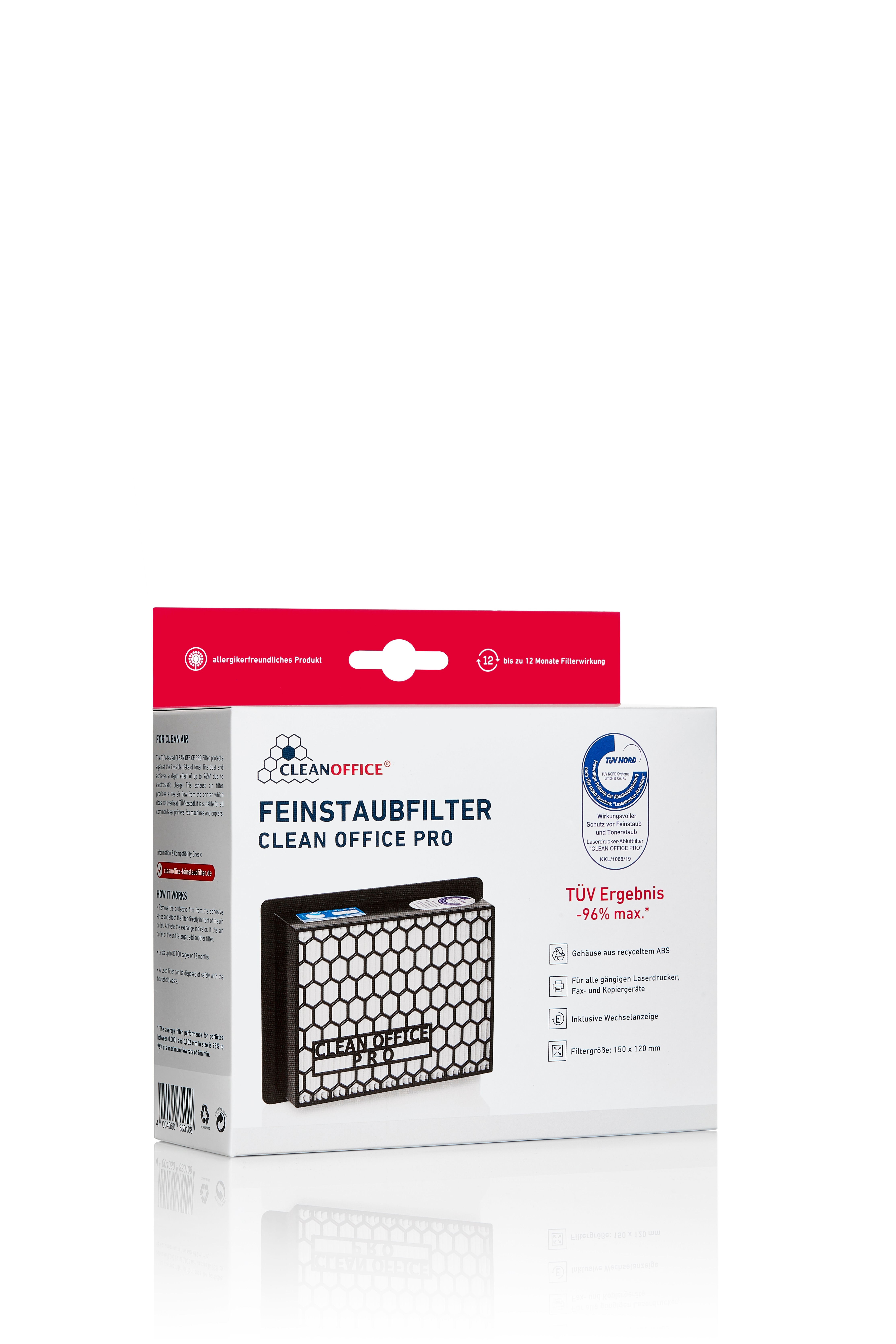 Clean Office Pro 2-pack hienopölysuodatin tulostimille