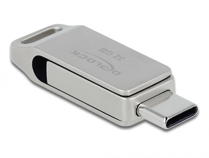 Delock USB 3.2 Gen 1 USB-C Type-A hiiri 32 GB - metallikotelo