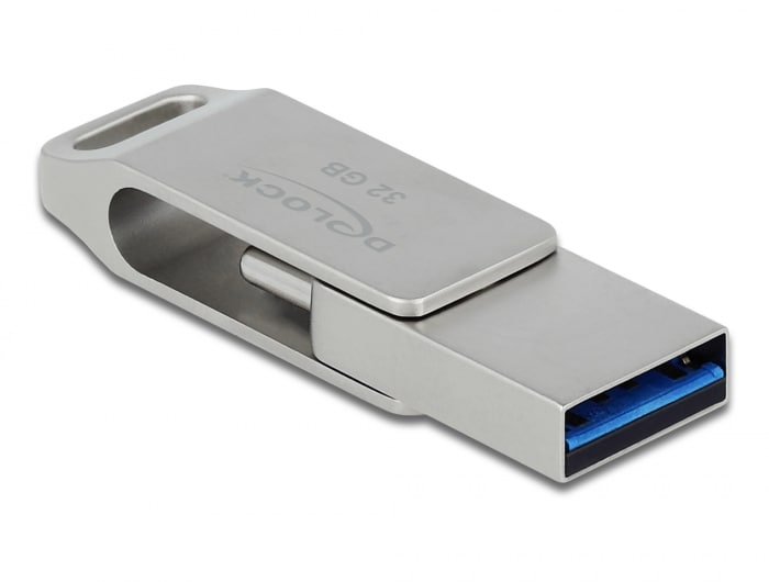 Delock USB 3.2 Gen 1 USB-C Type-A hiiri 32 GB - metallikotelo