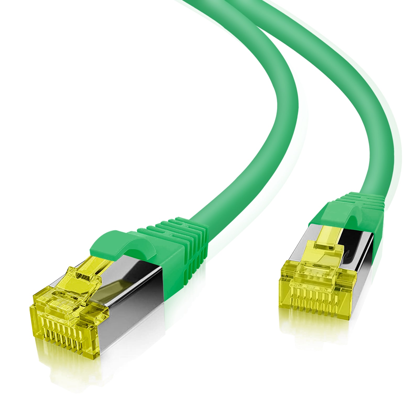 helos patch-kapeli Cat 6a Superflex S/FTP RJ45 vihreä 2m AWG27/7 GHMT