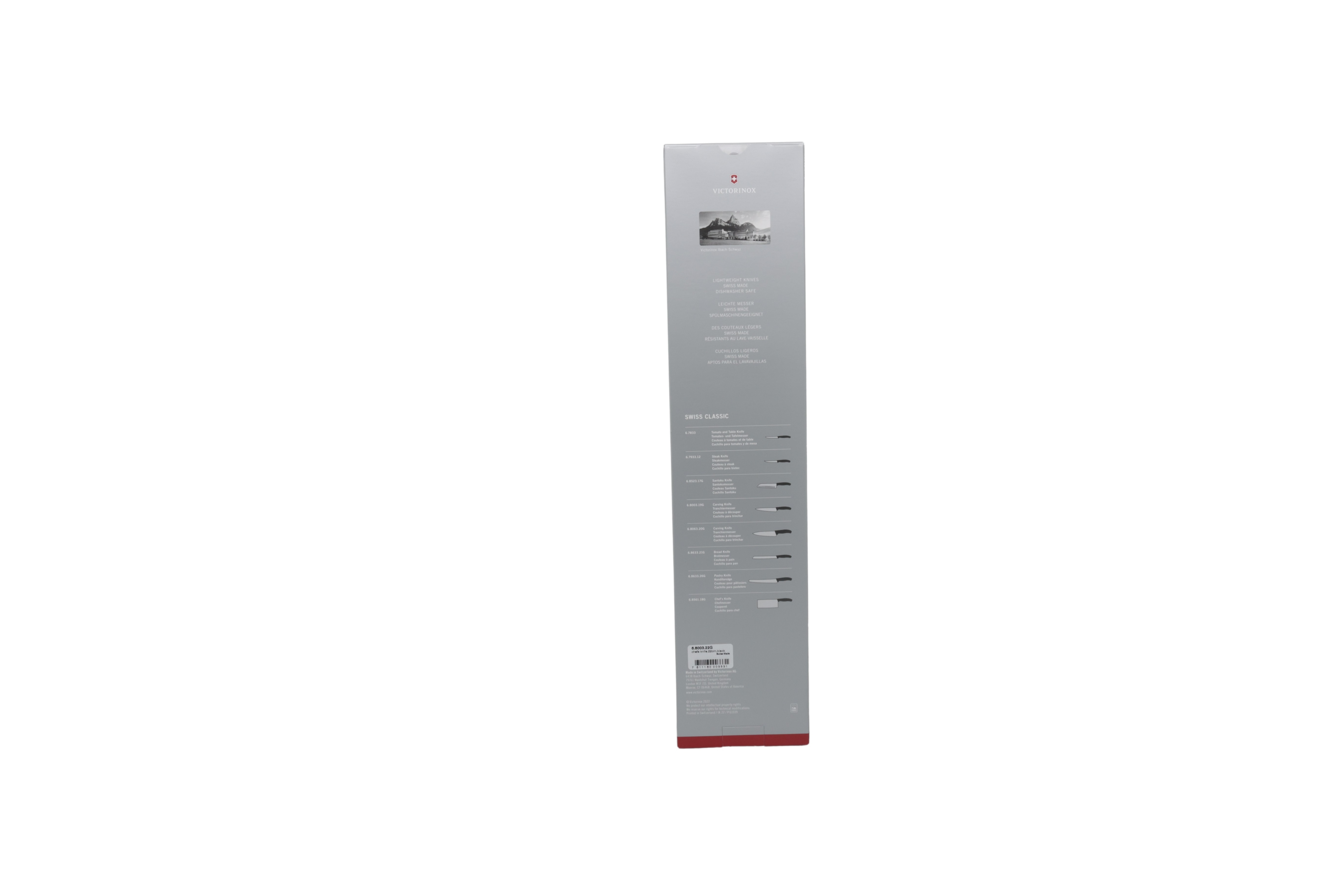Victorinox V-6.80 03.22G Swiss Classic -leikkuuveitsi, 22 cm, musta