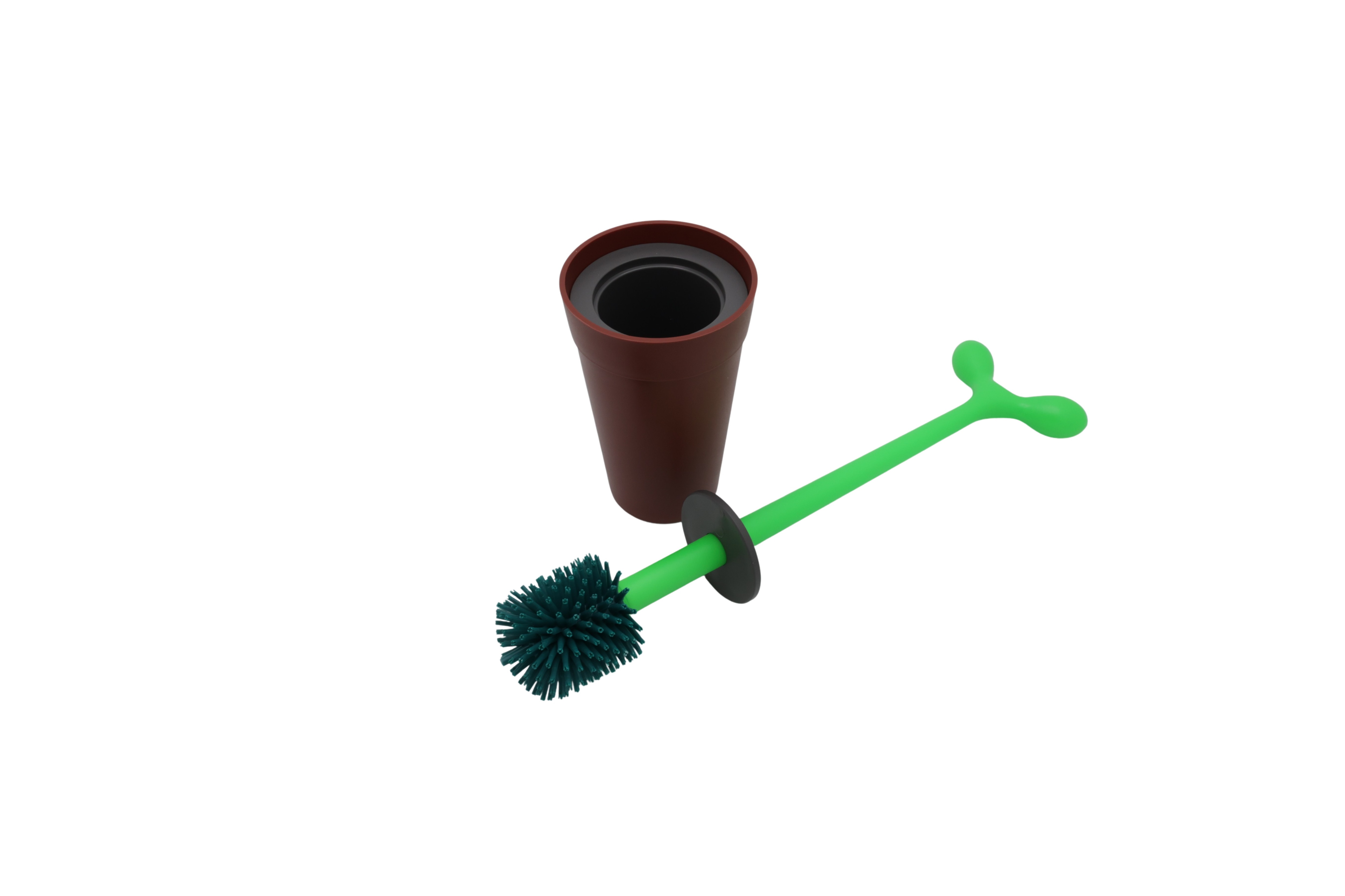 "Alessi ASG04 ""MERDOLINO"" WC-harja, valmistettu termoplastisesta hartsista, Braun"