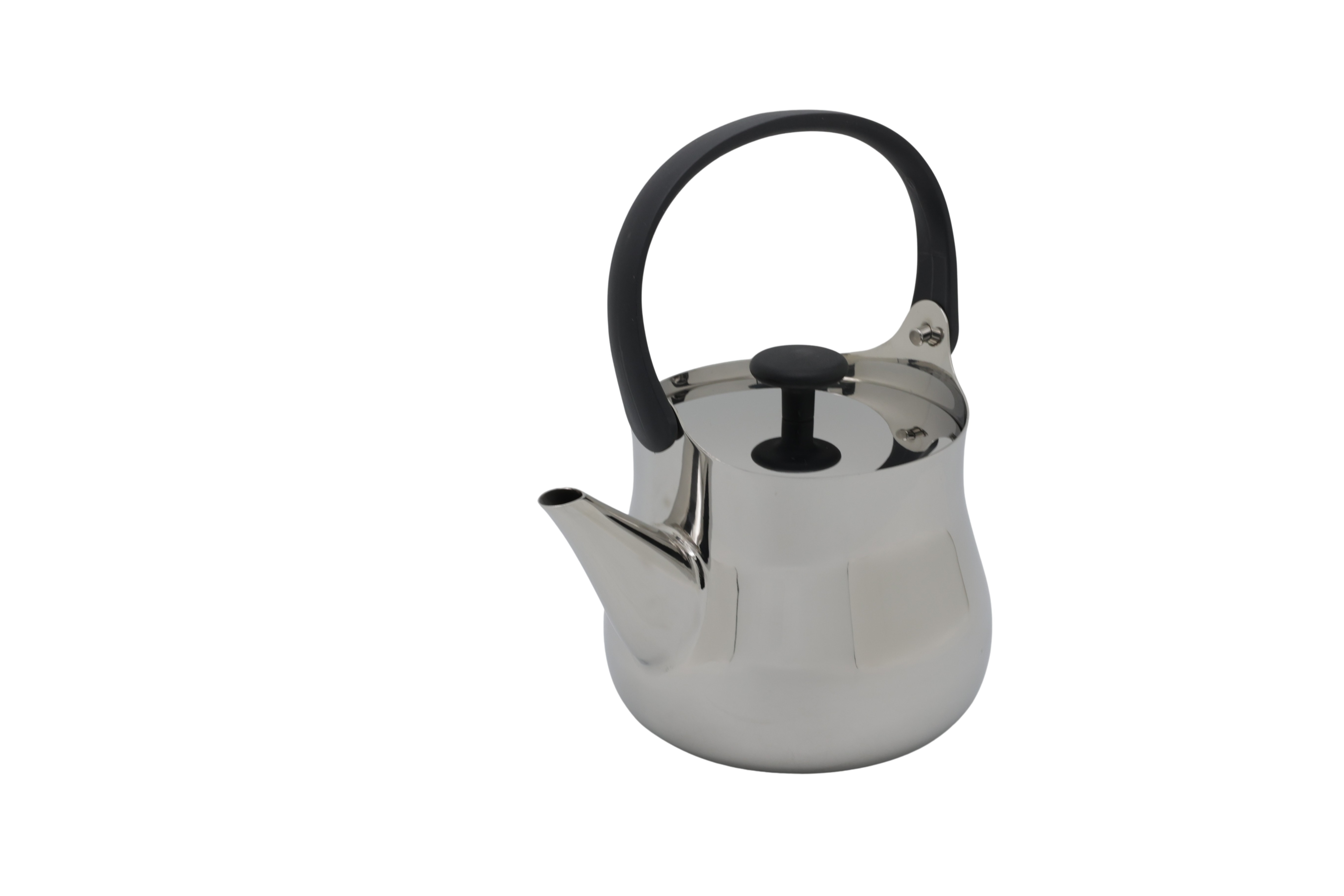 Alessi NF01 -teekannu, kiillotettu ruostumaton teräs