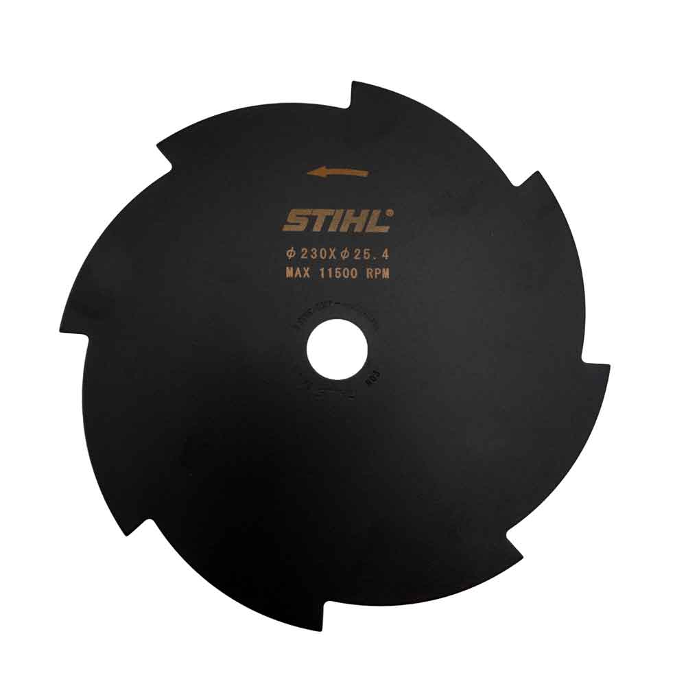 Stihl 40017133803 Ruohonleikkuuterä, 8 terää, 230 mm, musta