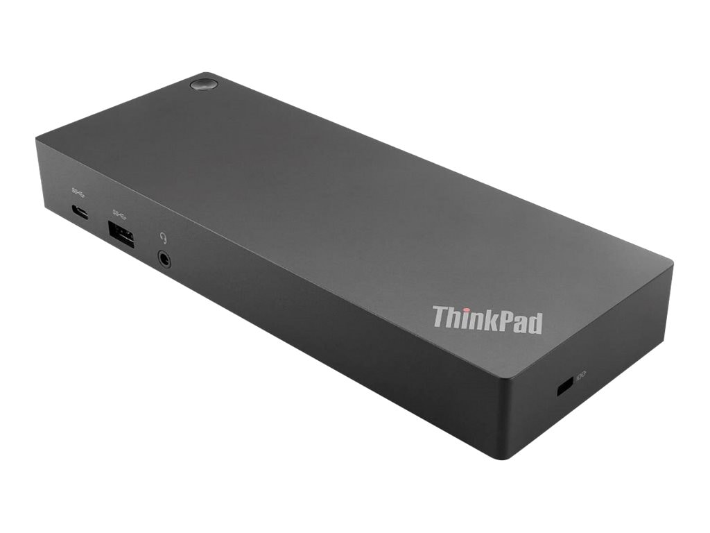 Lenovo ThinkPad-hybriditelakointiasema USB-C:llä ja USB A:lla varustettuna
