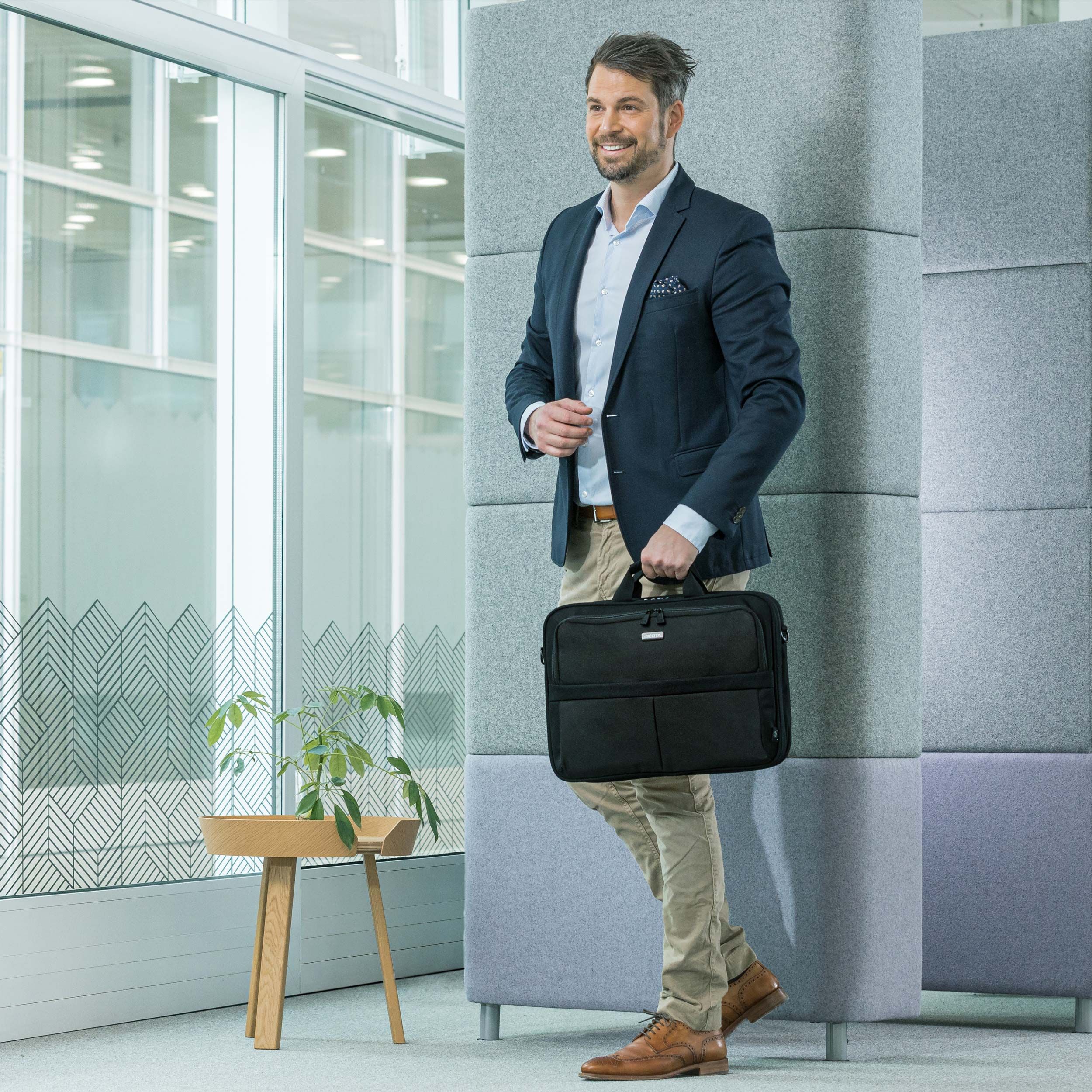 "Dicota-kannettavan laukku Eco Multi Plus SCALE 14–15,6 tuumaa, musta"
