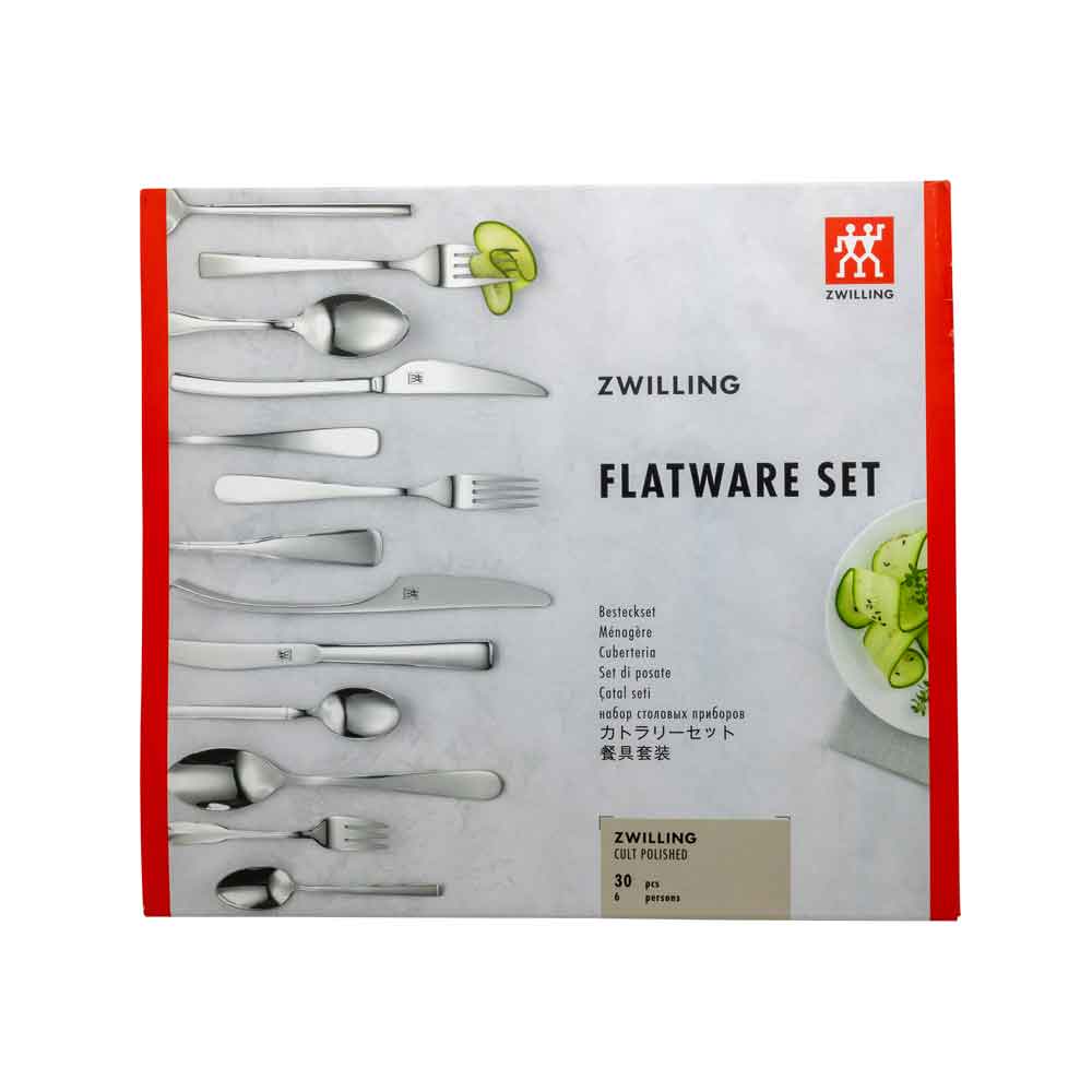BSF / Zwilling 02172-308-0 Ruokailuvälinesarja Cult kiillotettu, 30 kpl